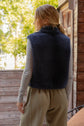 Fleece Denim Vest