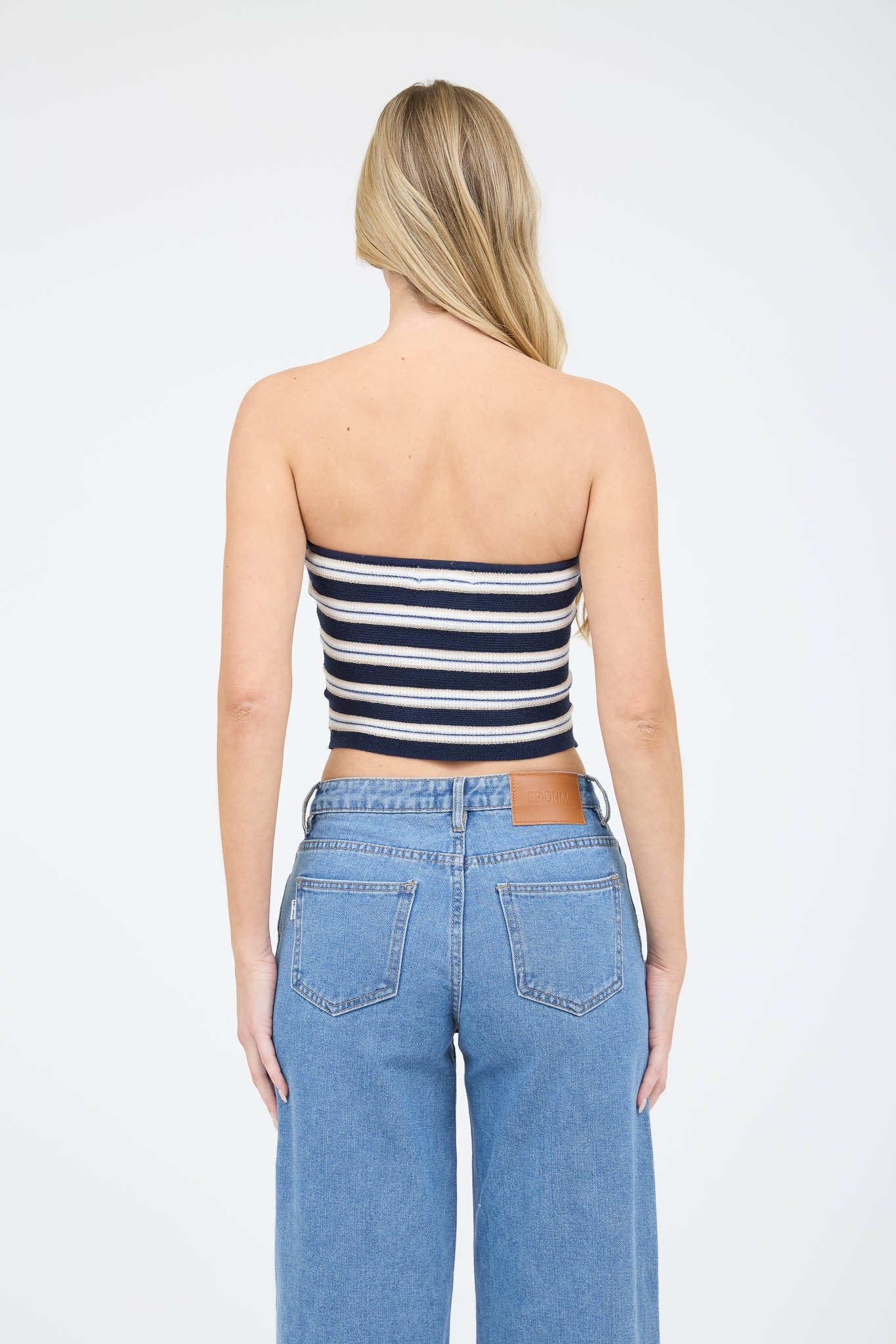 Valerie Strapless Stripe Top