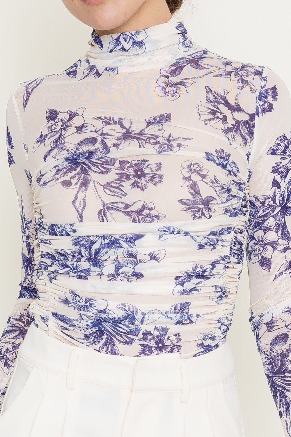 Floral Mesh Bodysuit