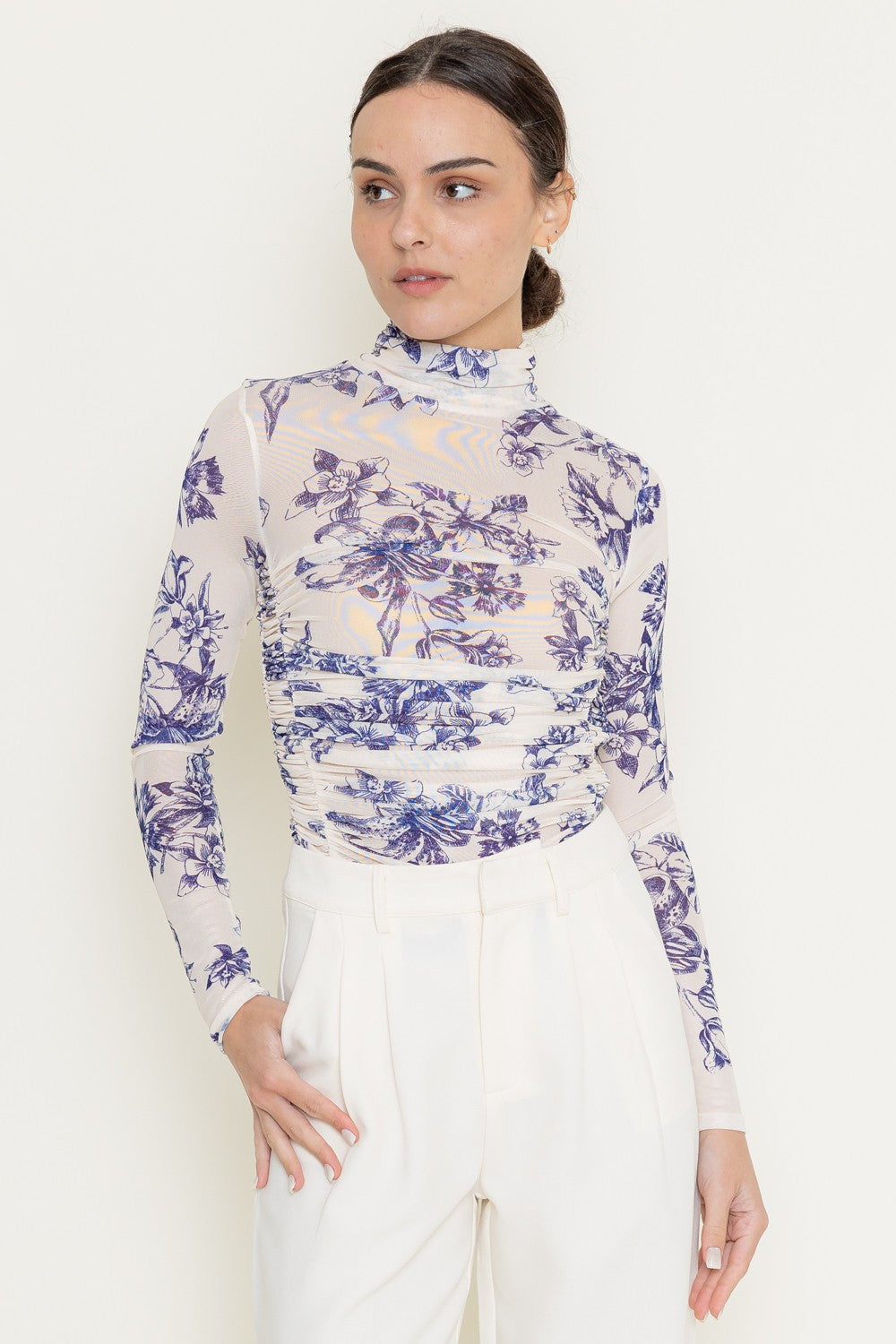 Floral Mesh Bodysuit