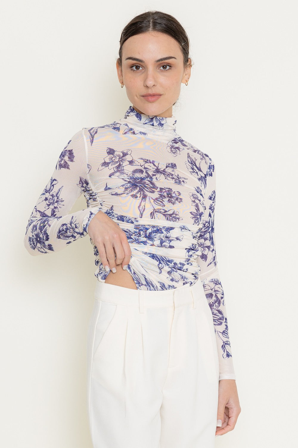 Floral Mesh Bodysuit