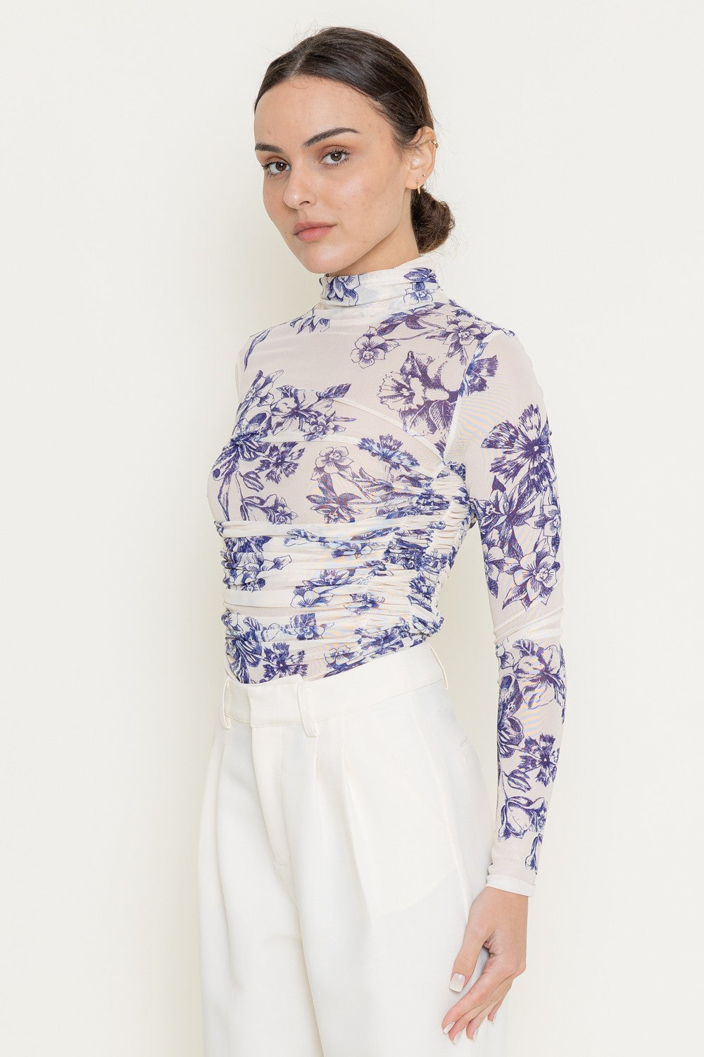 Floral Mesh Bodysuit