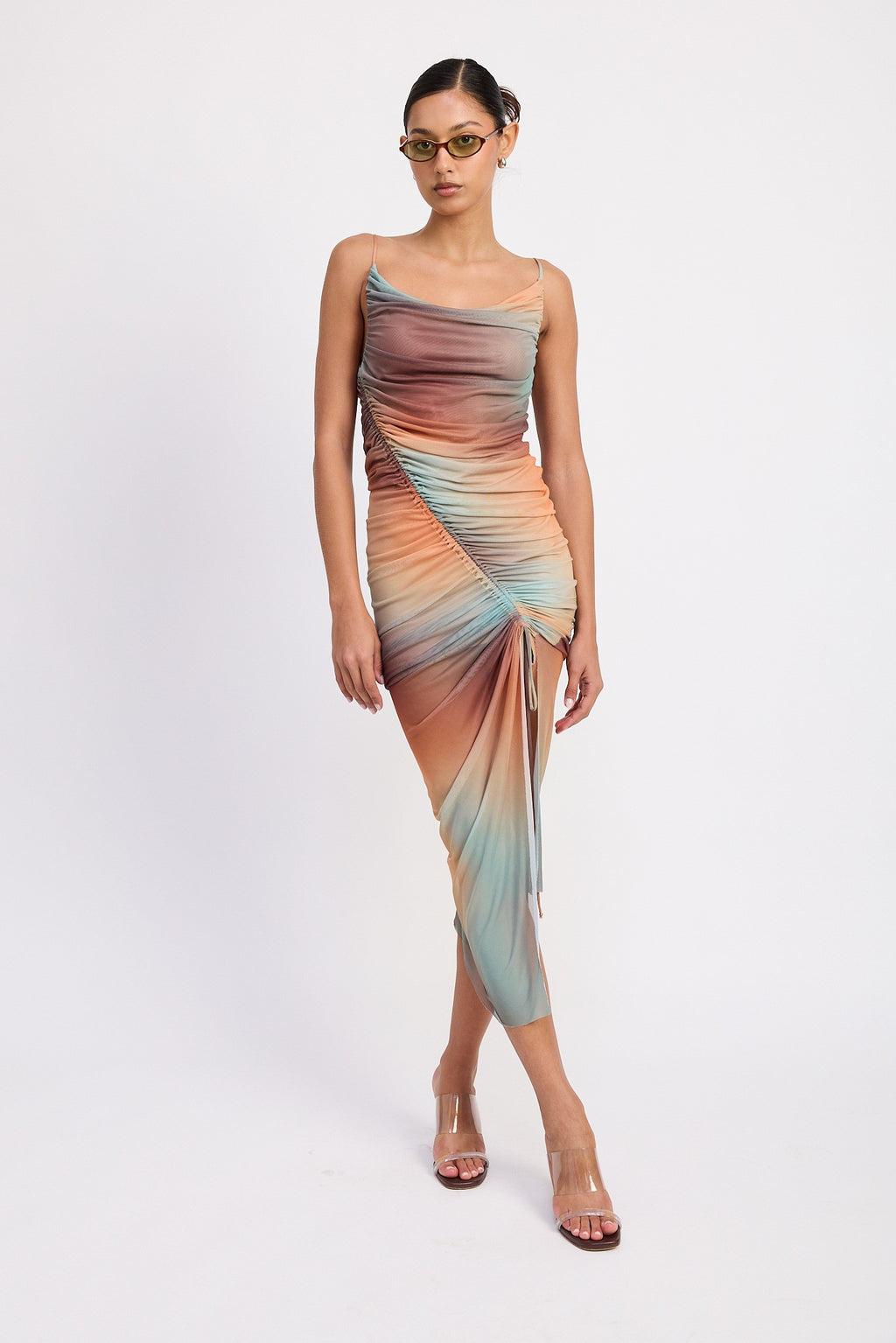 Erin Split Mesh Dress