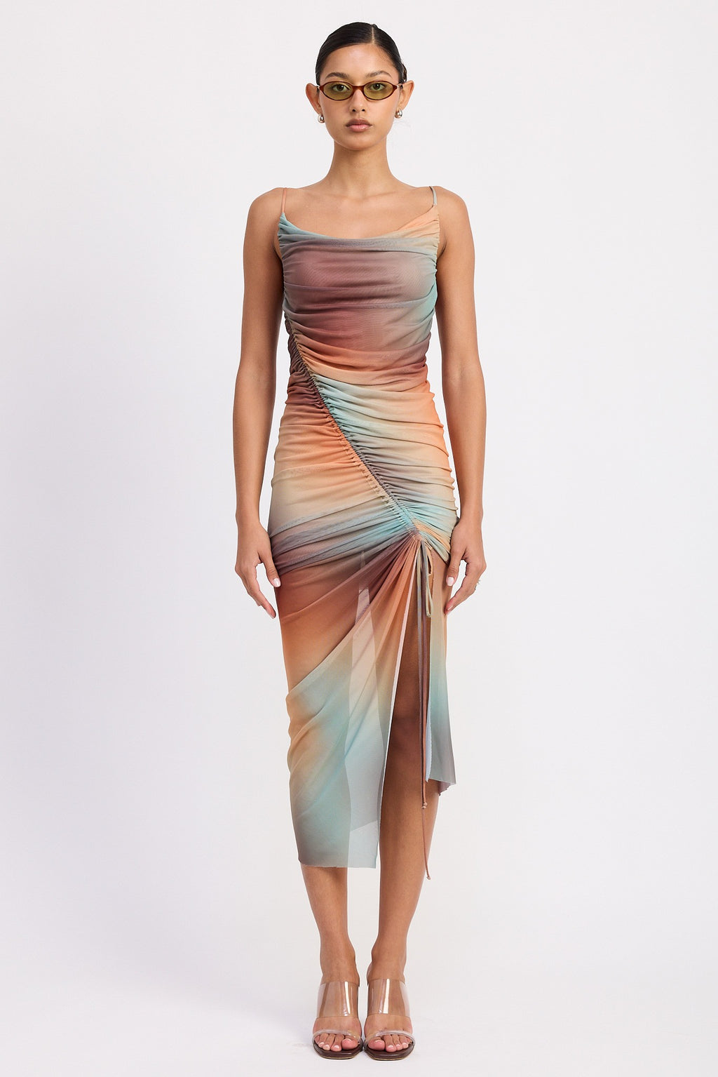 Erin Split Mesh Dress