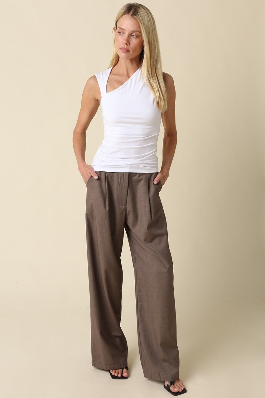 Mia Asymmetrical Ruched Top