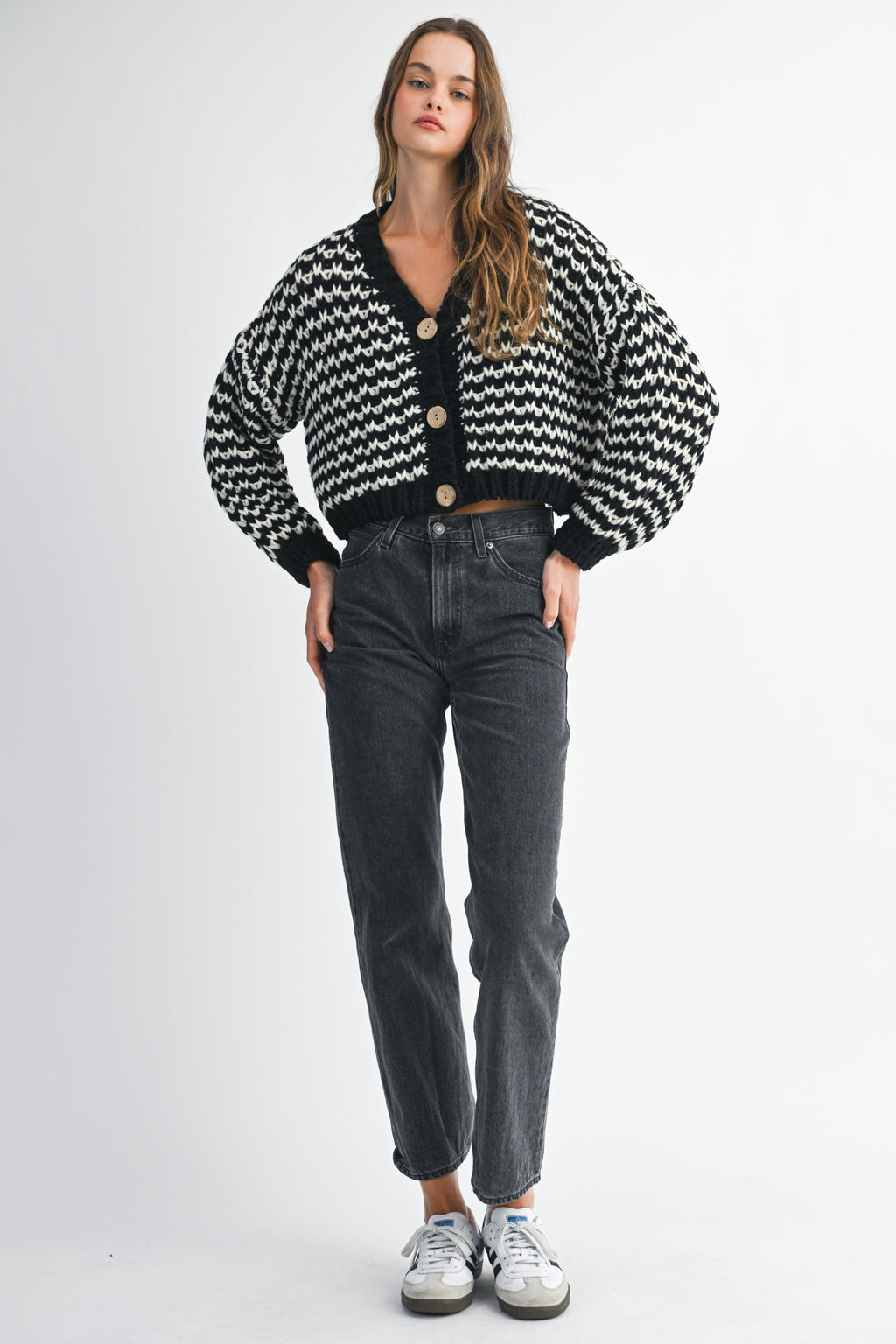 Serena Stripe Knit Cardigan