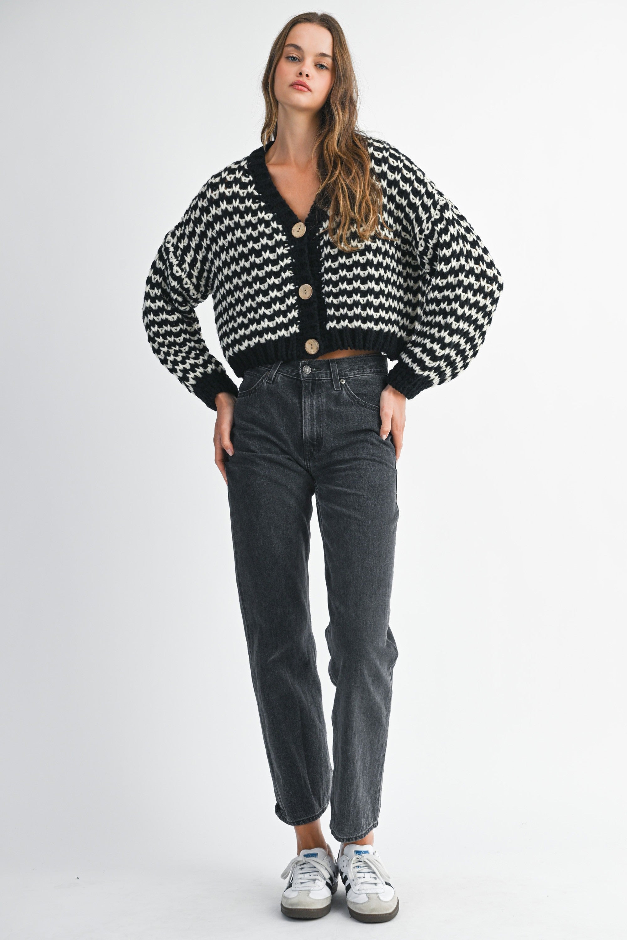 Serena Stripe Knit Cardigan