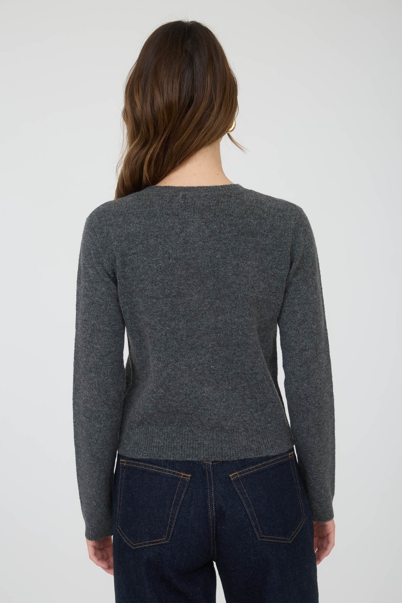 Emma Sweater Cardigan- Charcoal