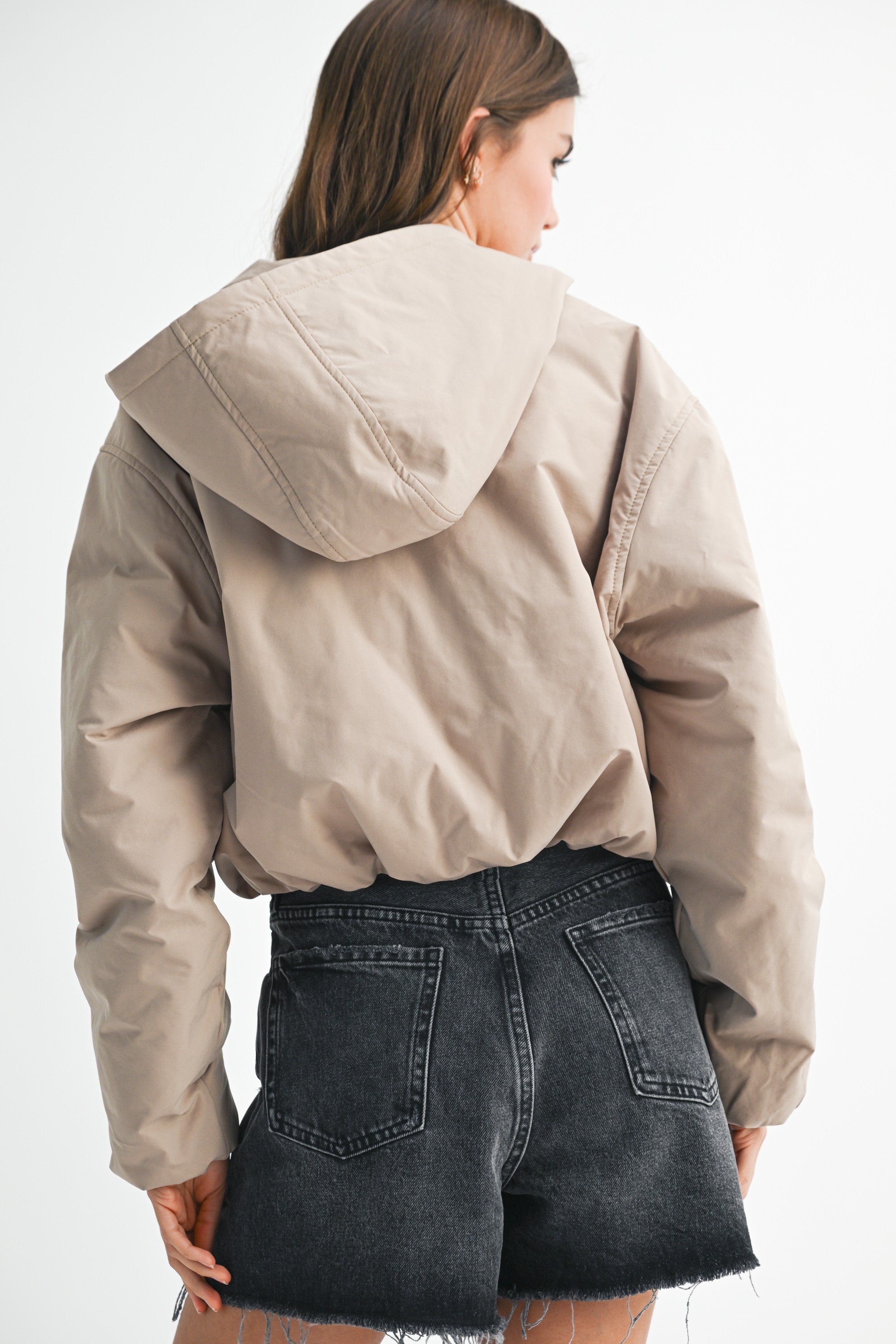 Raelynn Cropped Hooded Jacket