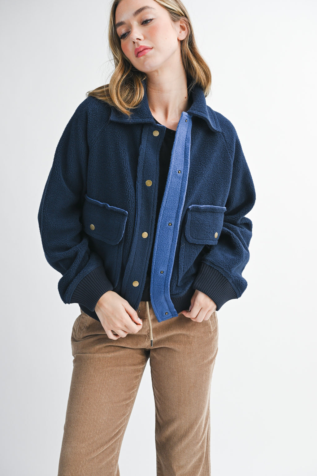 Estella Cropped Button Up Jacket