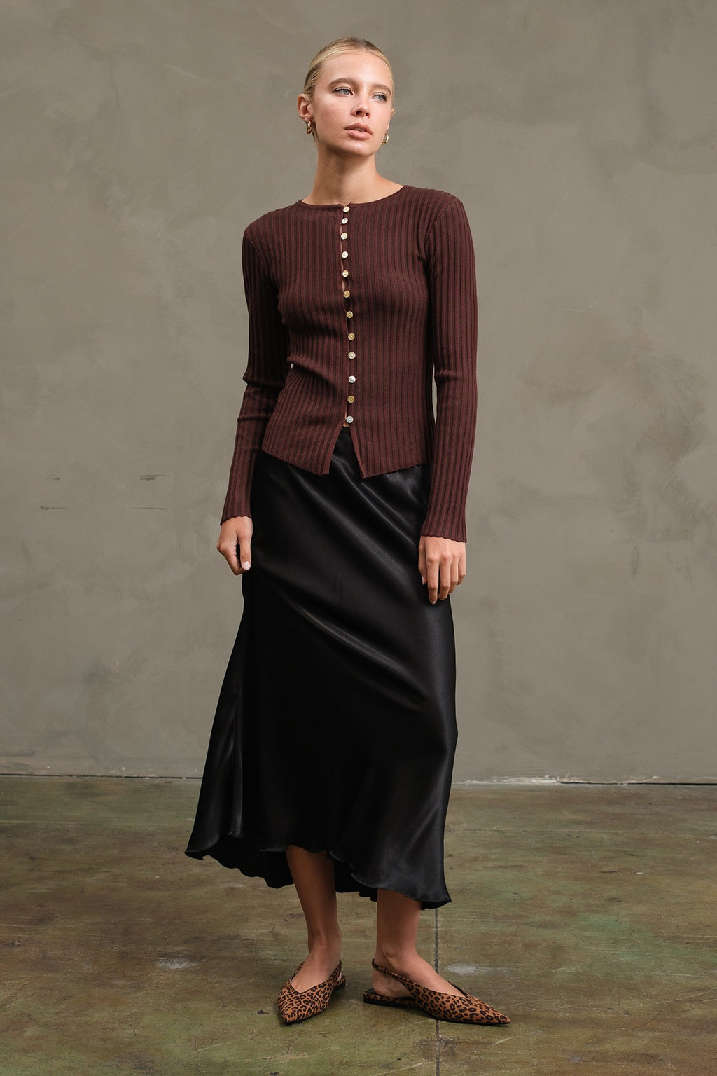 Sierra Slim Fit Button Top