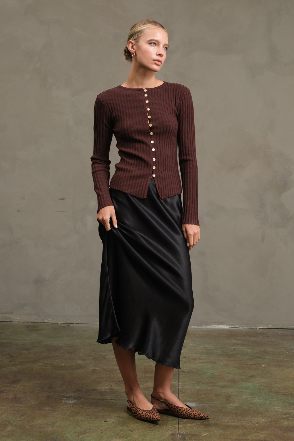 Sierra Slim Fit Button Top