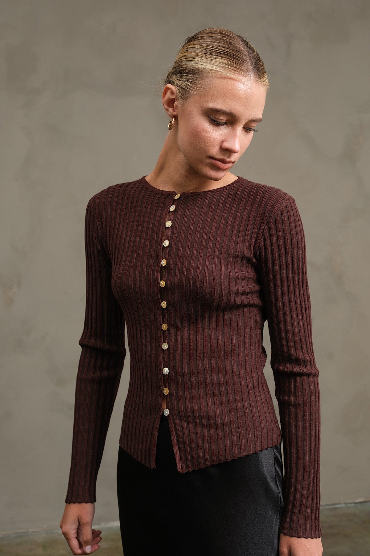 Sierra Slim Fit Button Top