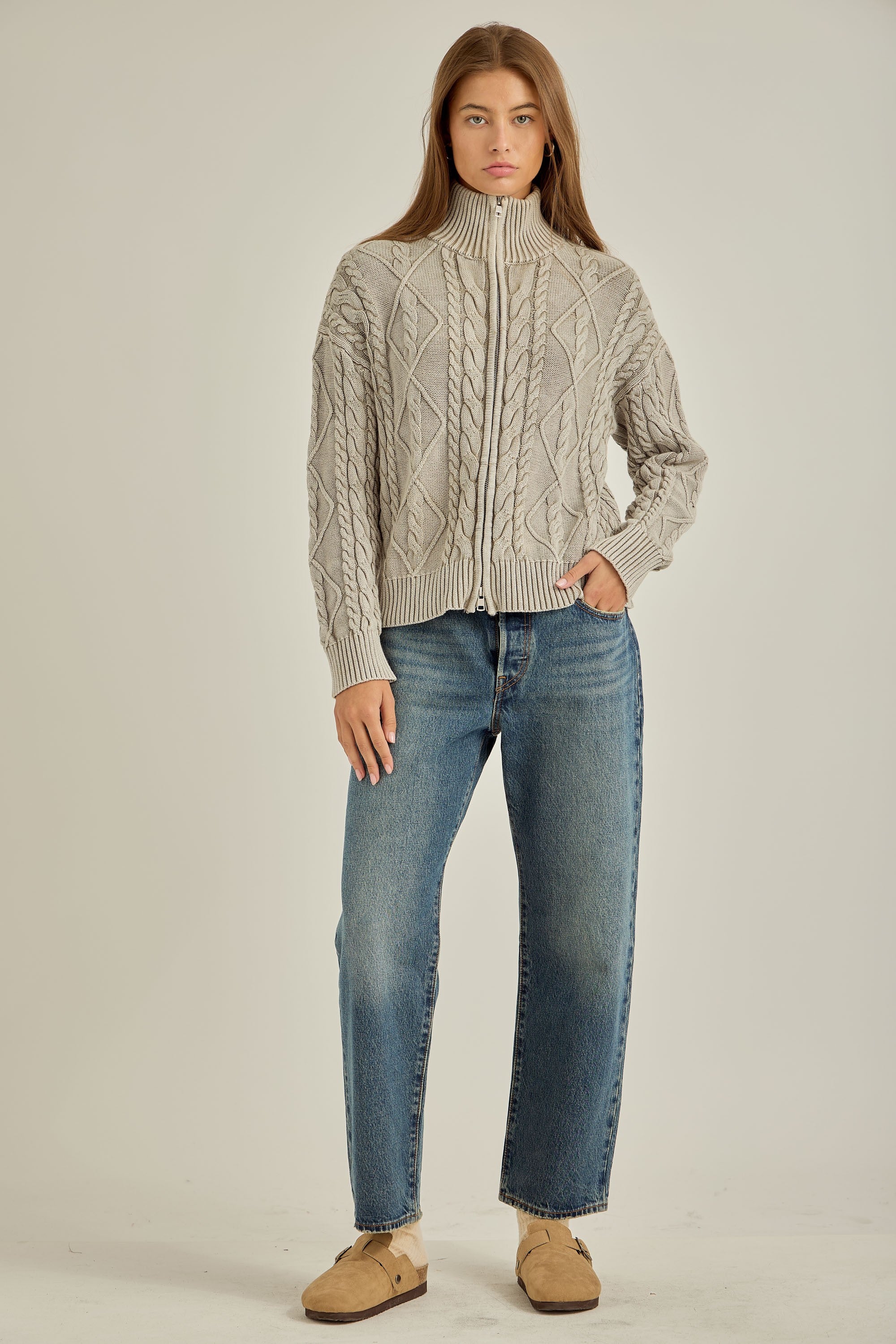 Sierra Two Way Zip-up Sweater