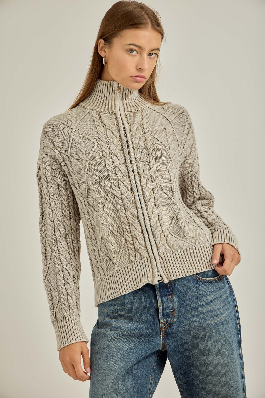 Sierra Two Way Zip-up Sweater