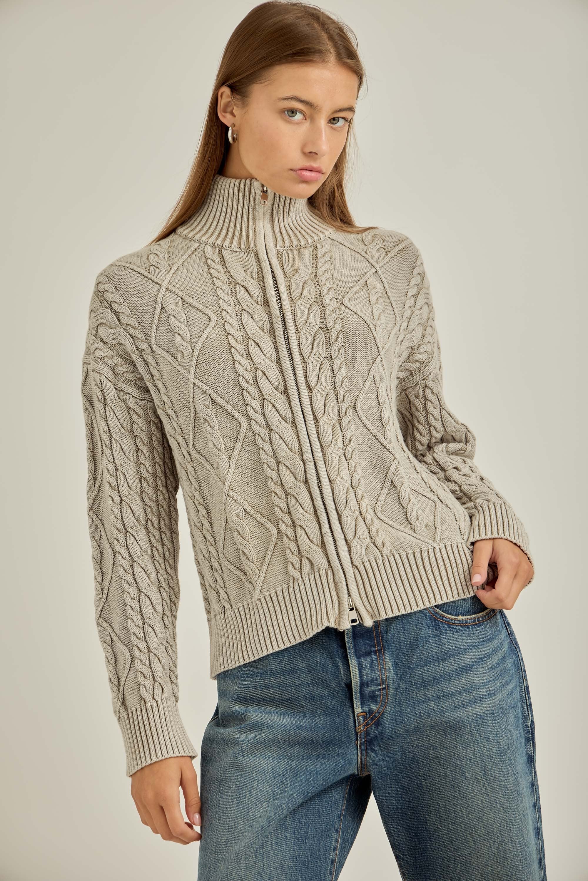 Sierra Two Way Zip-up Sweater
