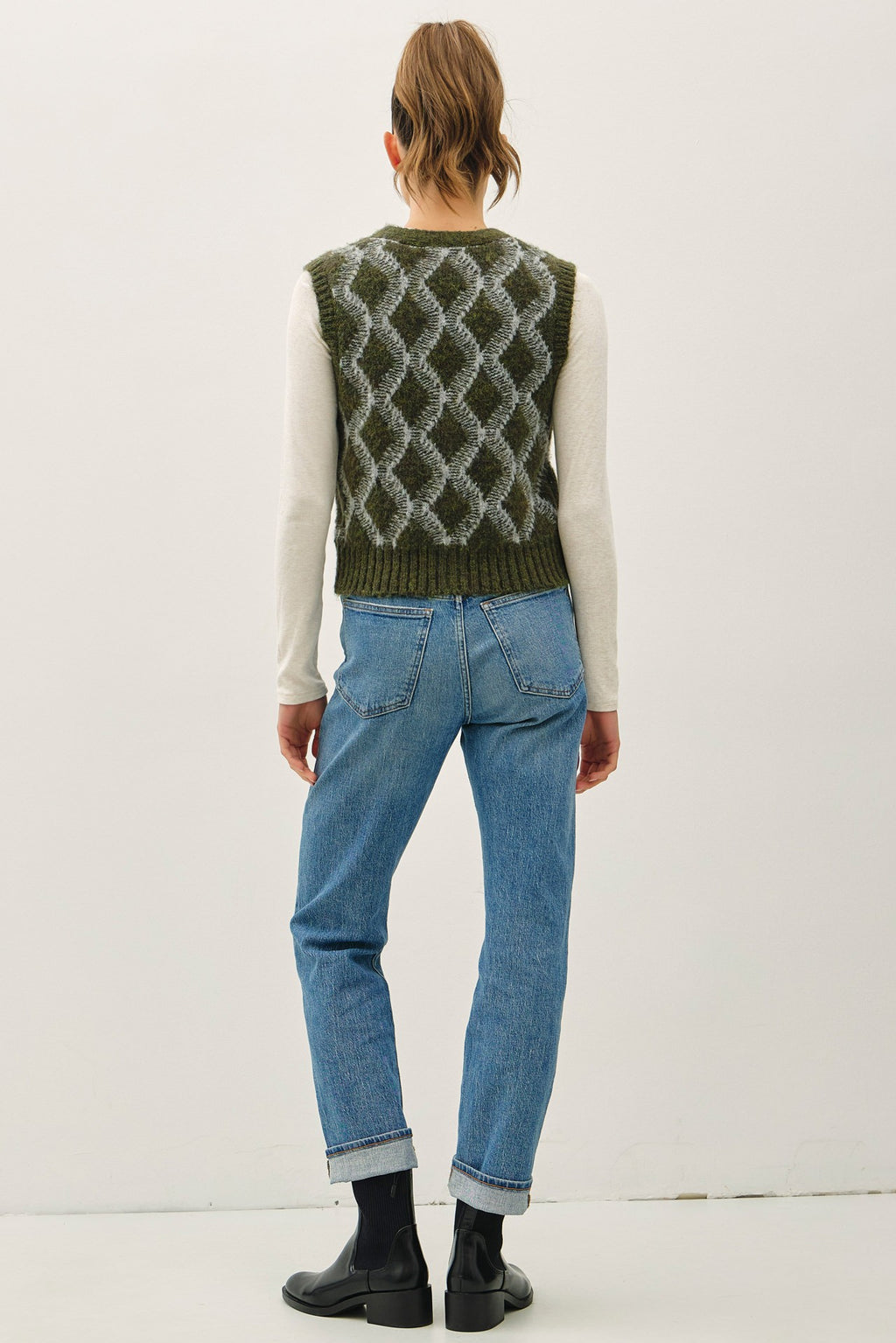 Cora Argyle Sweater Vest