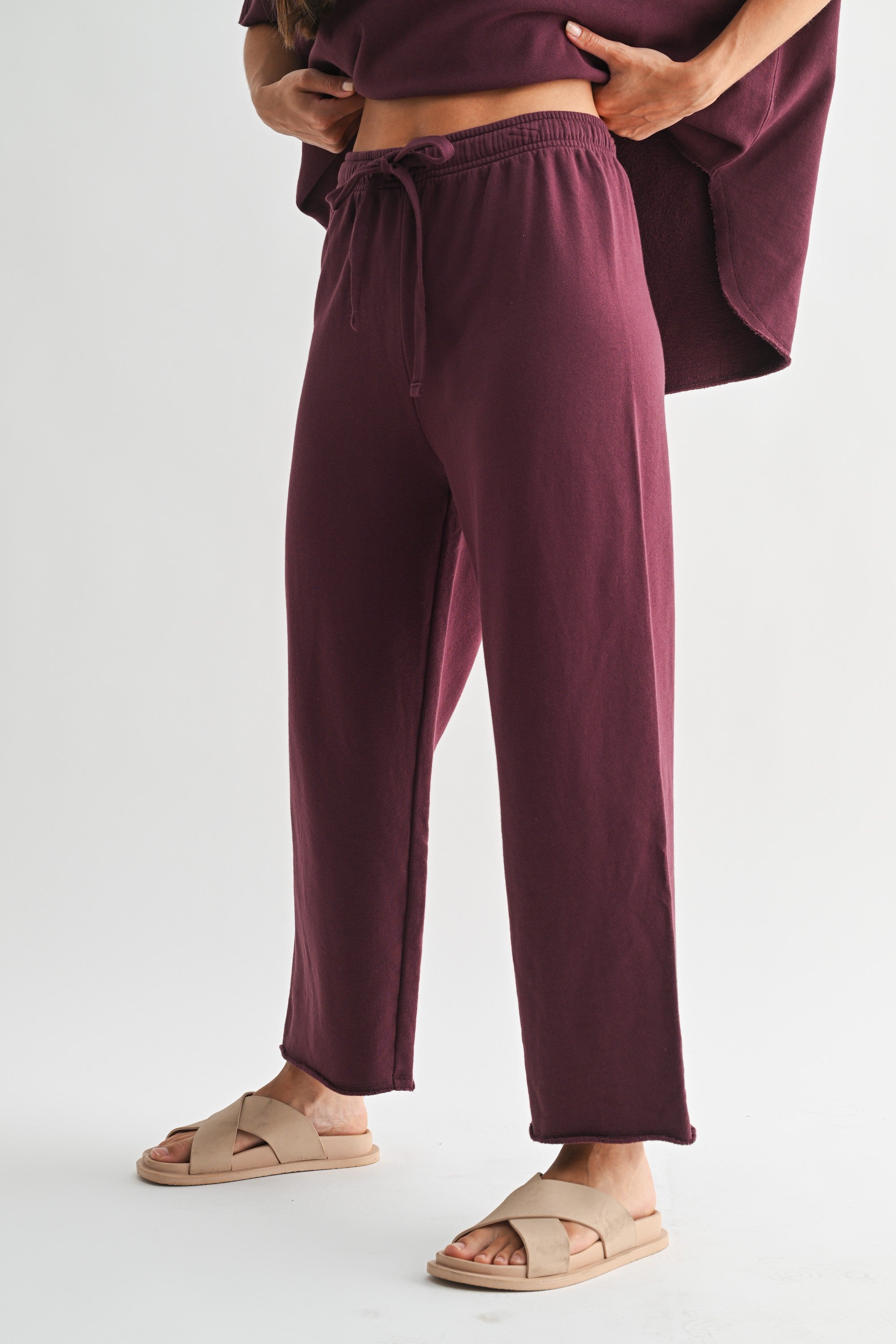 Malibu Wide-leg Fleece Pants