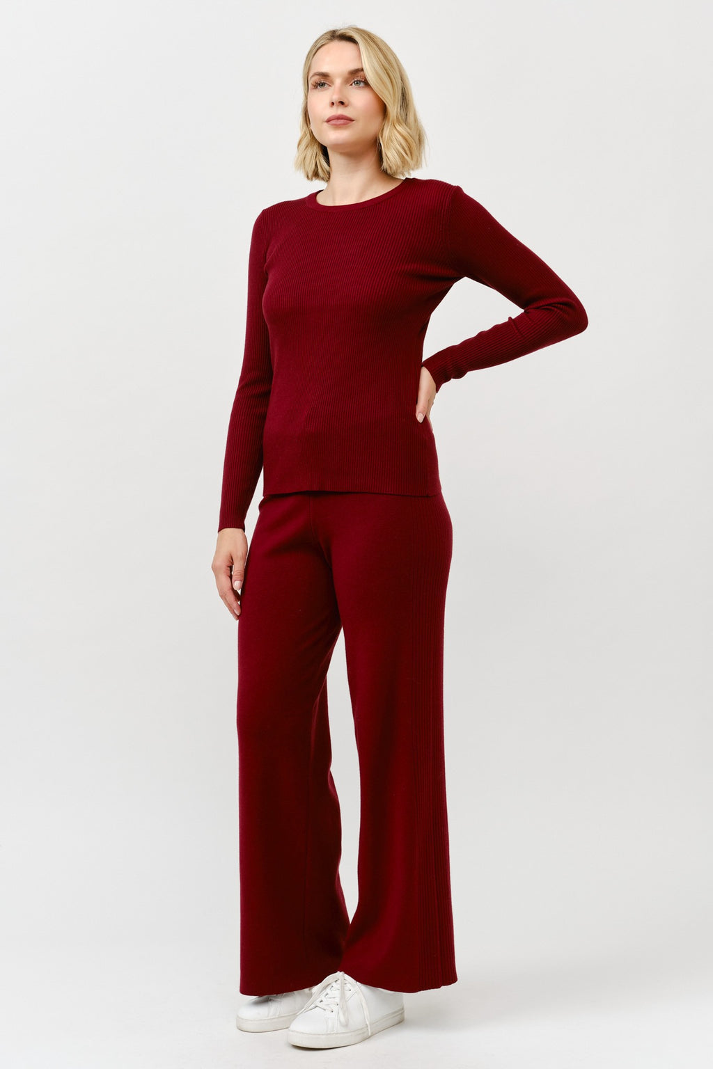 Alani Ribbed Crewneck Sweater