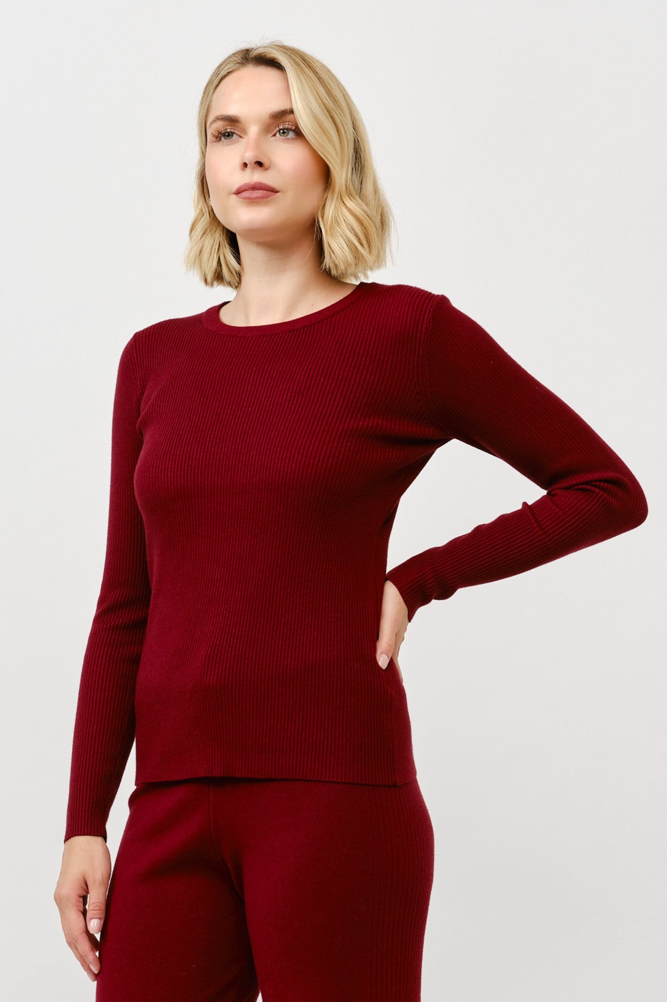 Alani Ribbed Crewneck Sweater