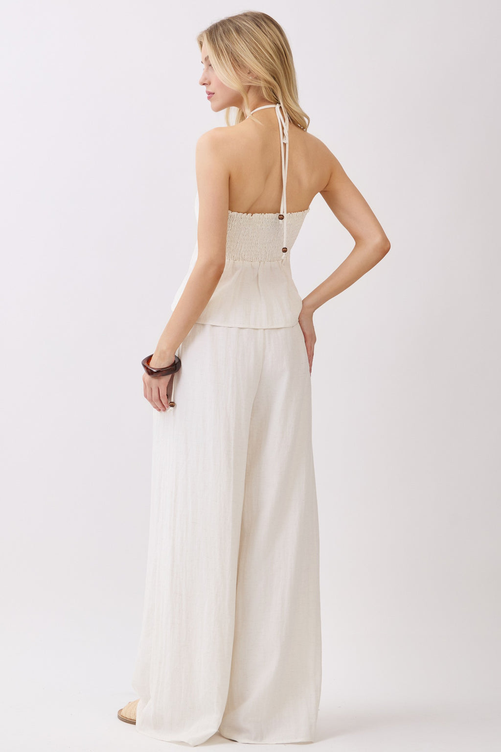 Belle Beaded Wide Leg Pant