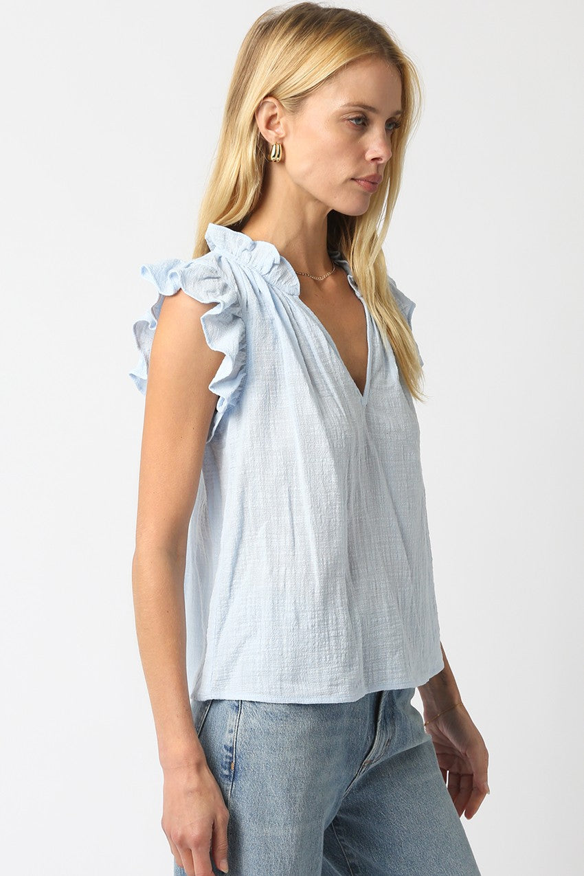 Emilie Ruffle Sleeve Blouse