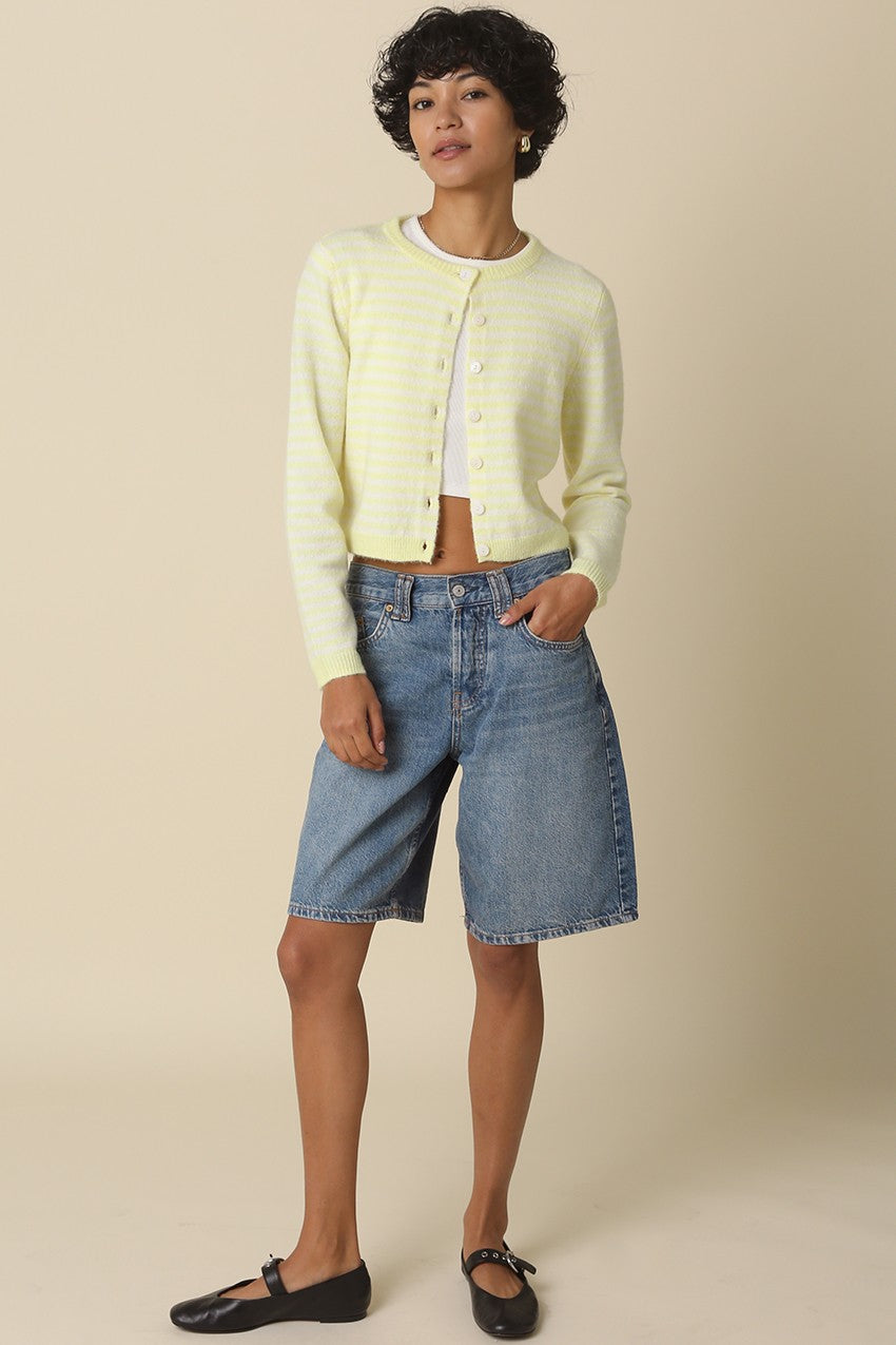 Deja Cropped Knit Cardigan