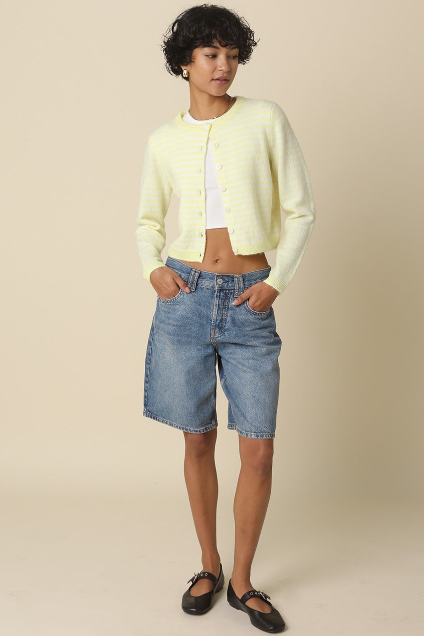 Deja Cropped Knit Cardigan