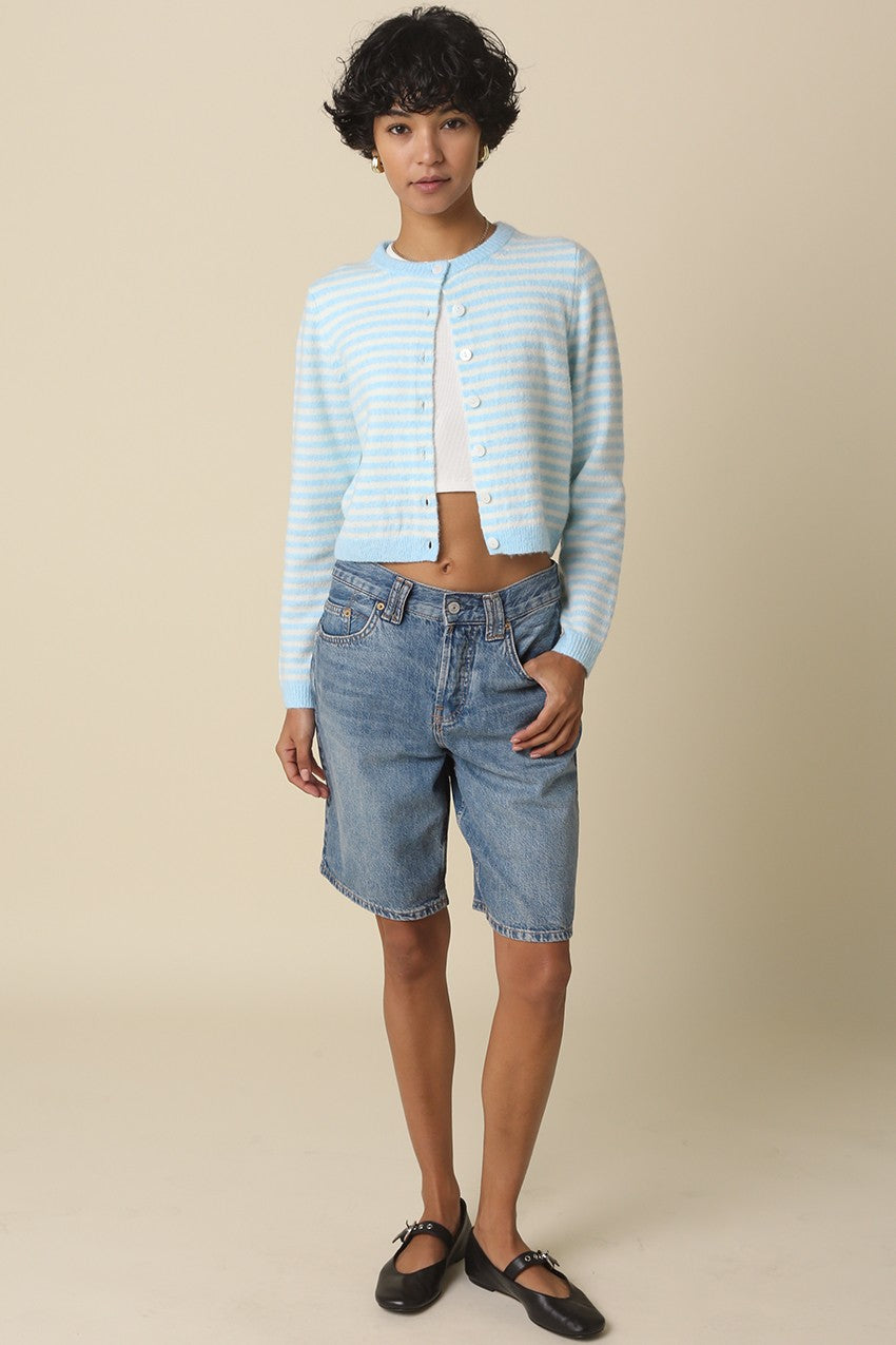 Deja Cropped Knit Cardigan