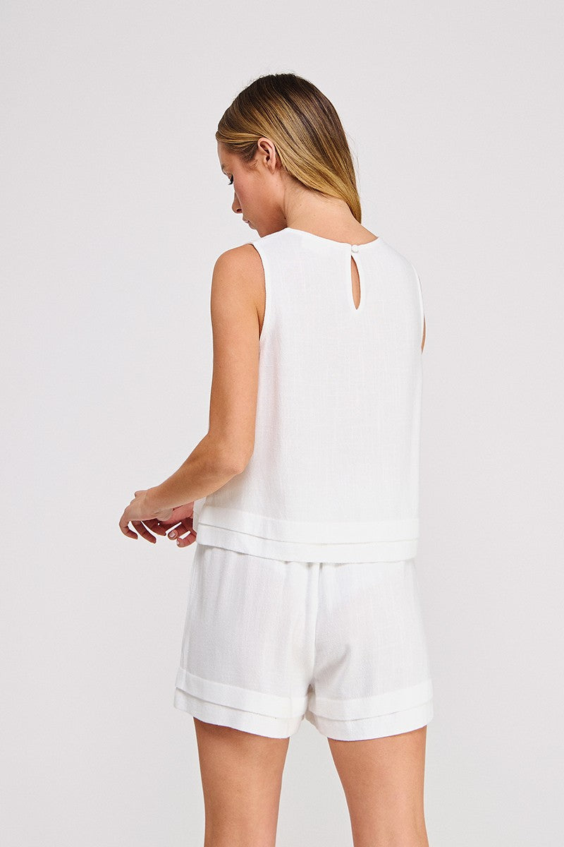 Safia Soft Linen Tank
