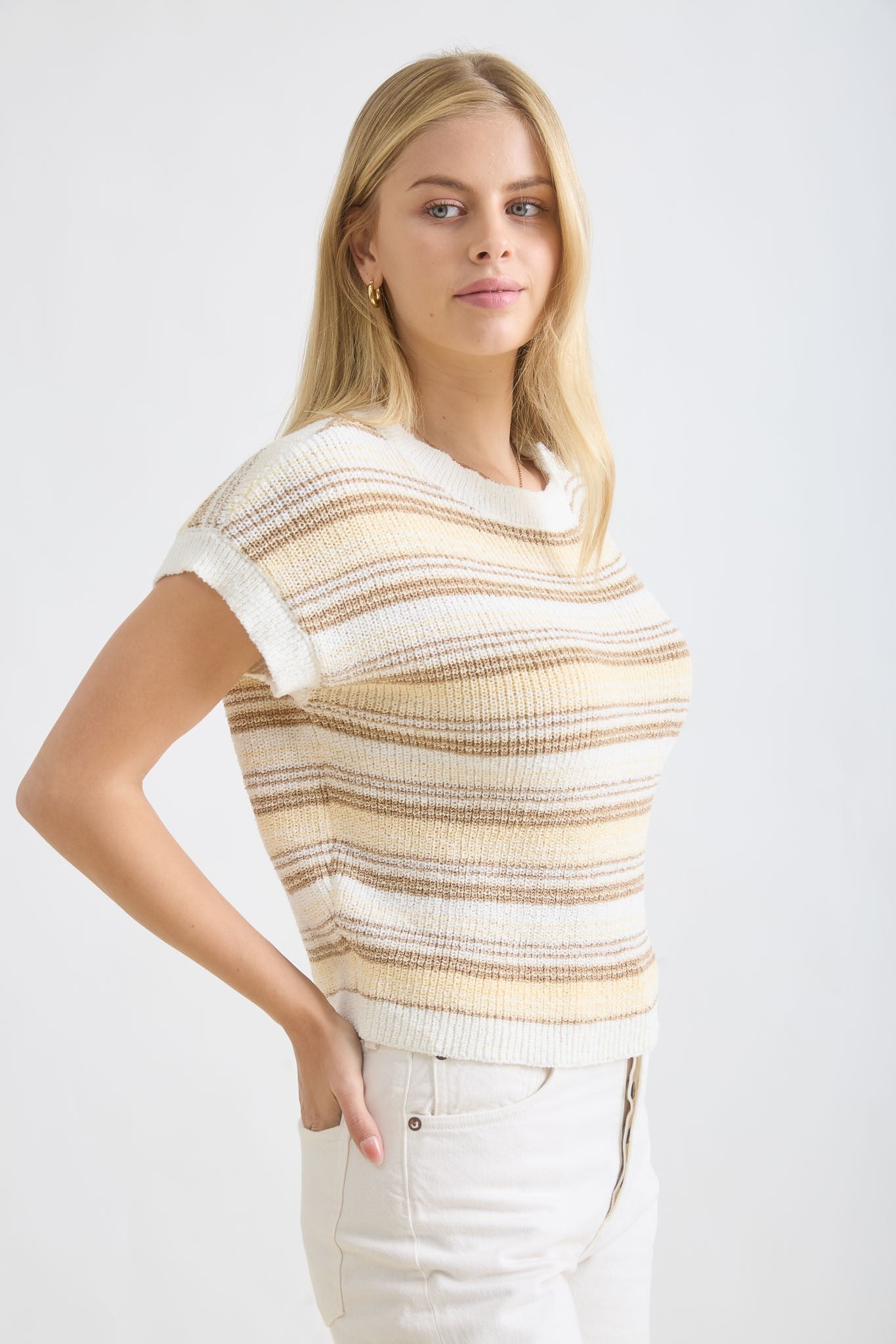 Kyla Stripe Knit Top