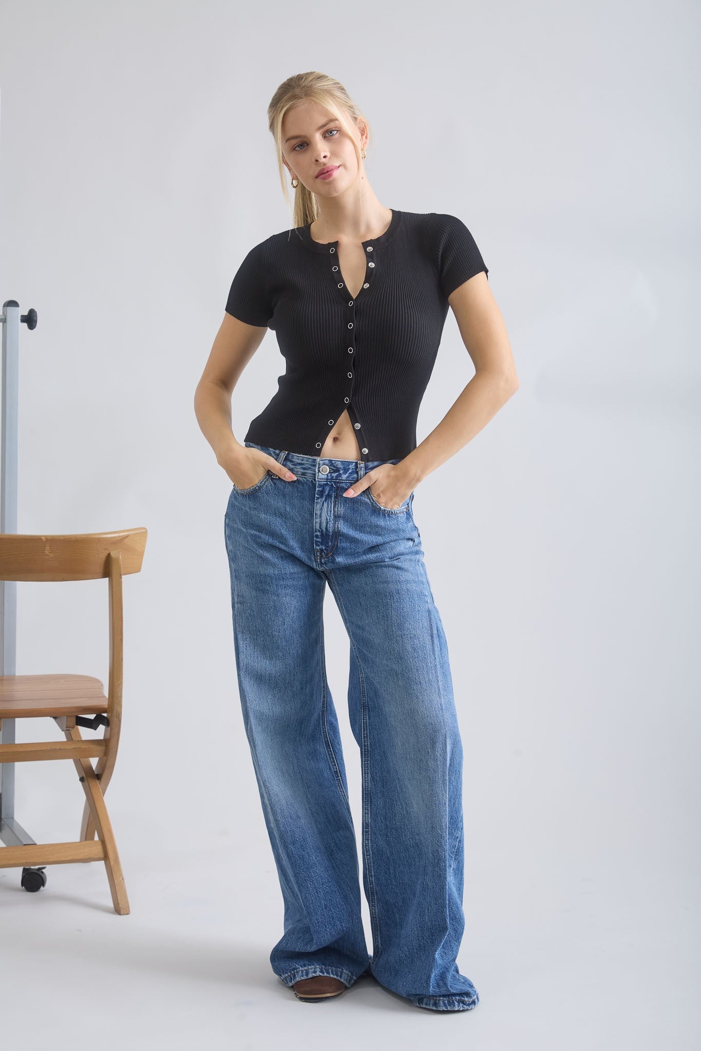 Sierra Snap Short Sleeve Cardigan