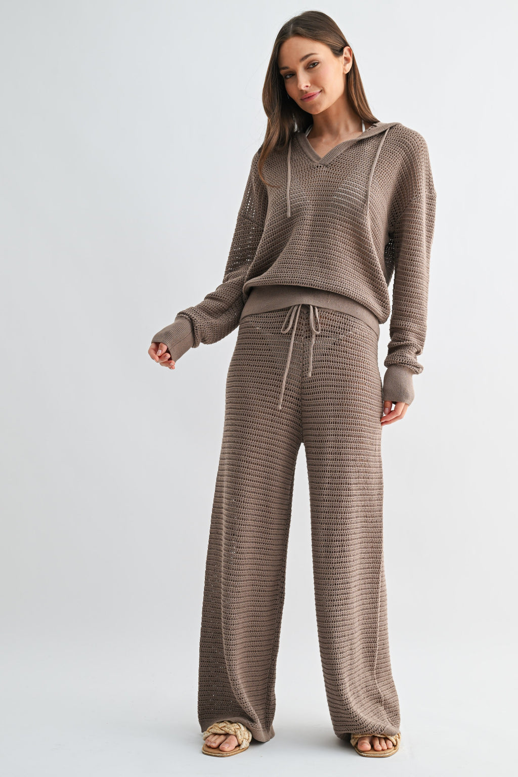 Breezy Crochet Wide Leg Pant