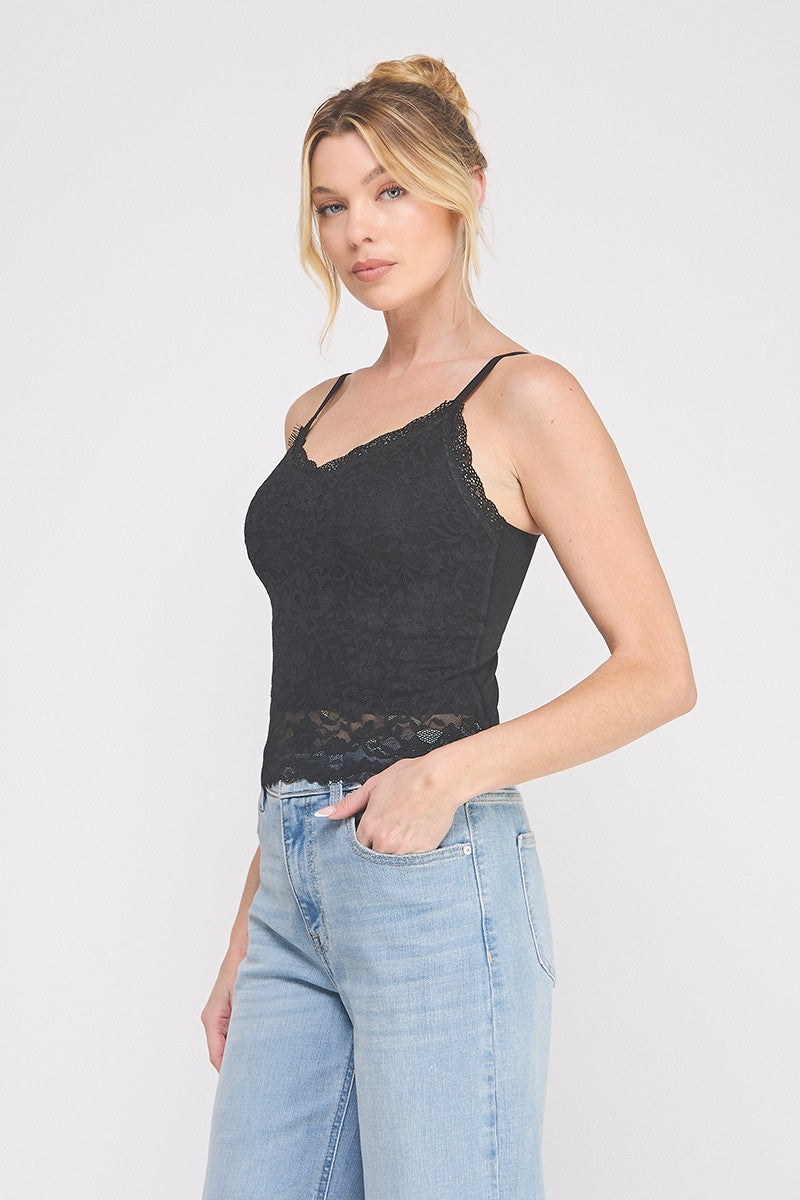 Tatum Floral Lace Tank