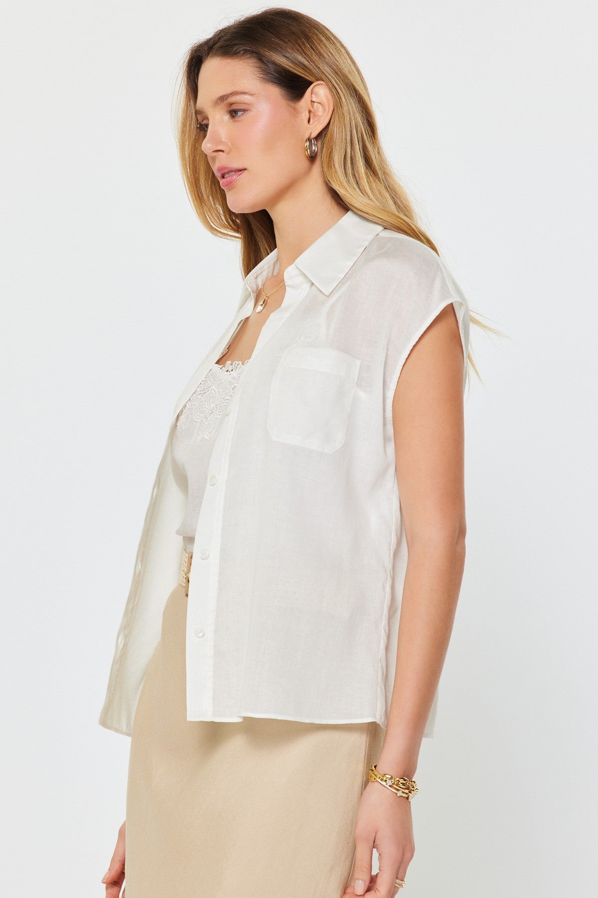 Cap Sleeve Blouse - Clothes Horse