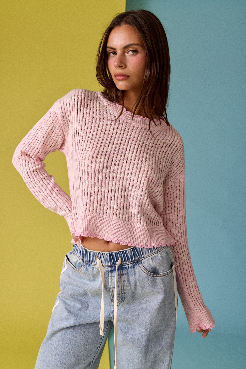 Mimi Scallop Edge Sweater - Clothes Horse