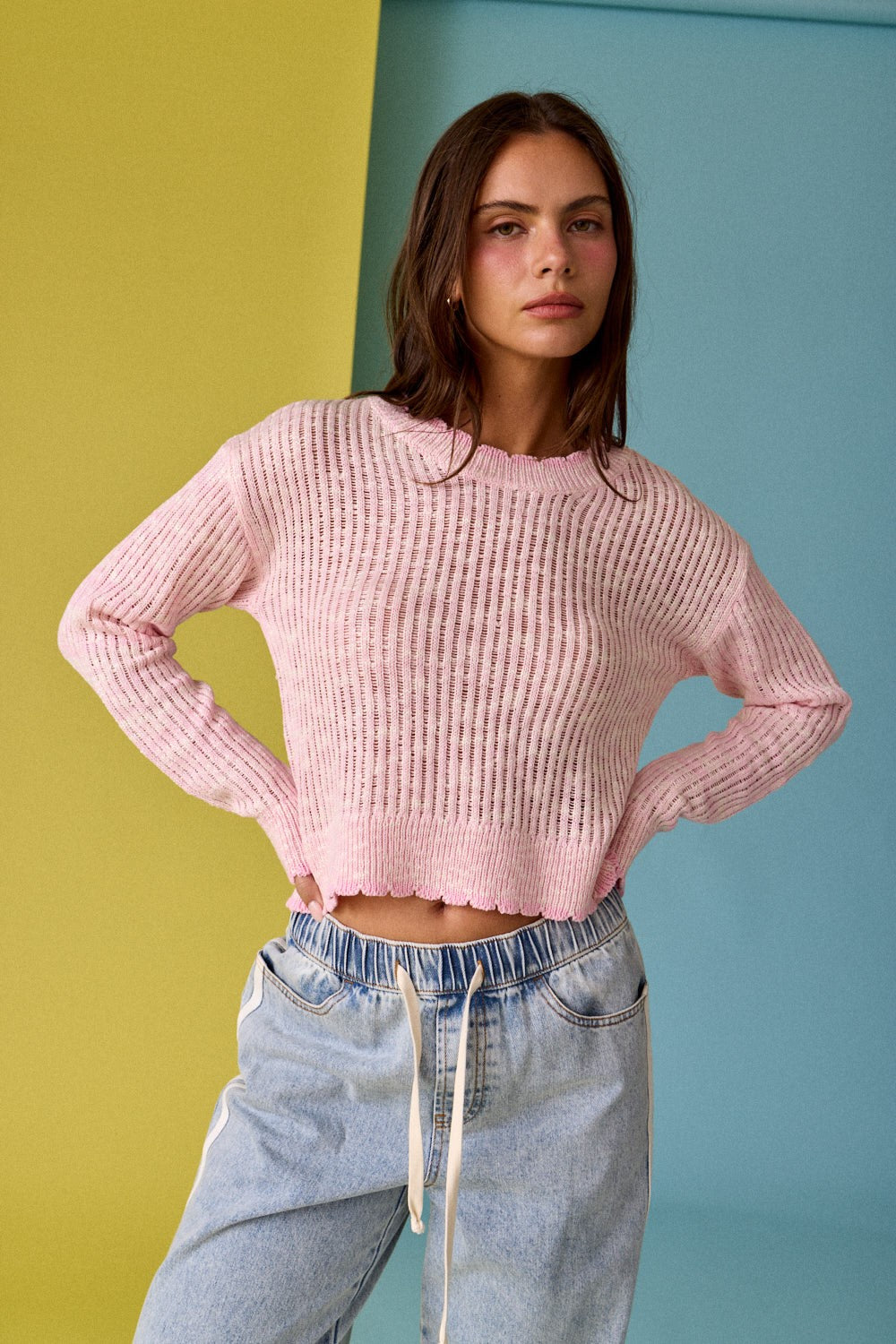 Mimi Scallop Edge Sweater - Clothes Horse