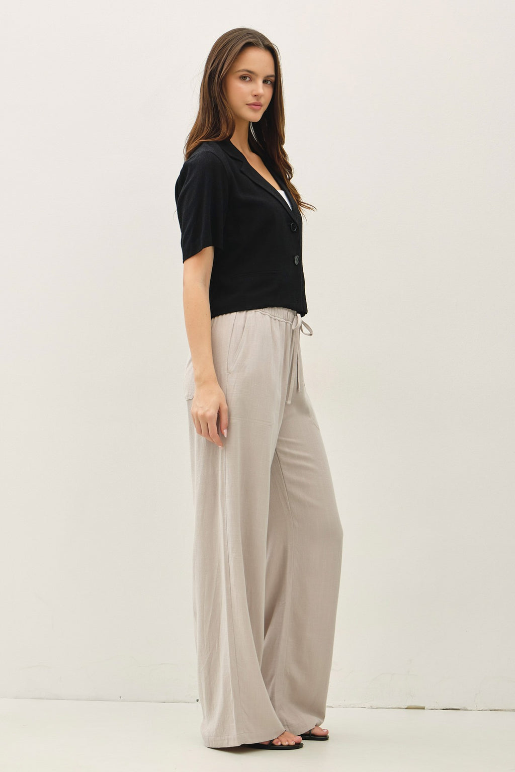 Linen Short Sleeve Blazer