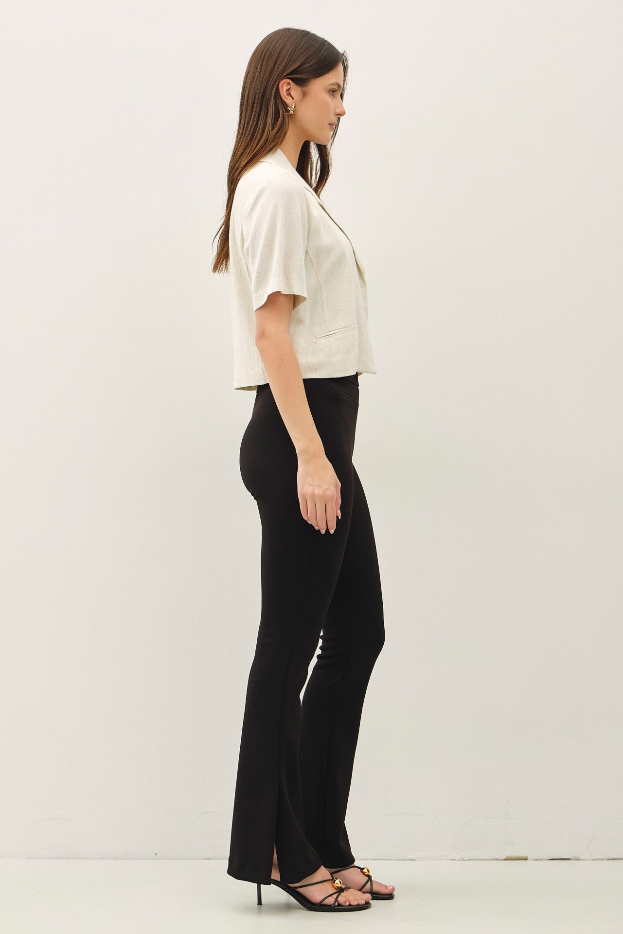 Linen Short Sleeve Blazer