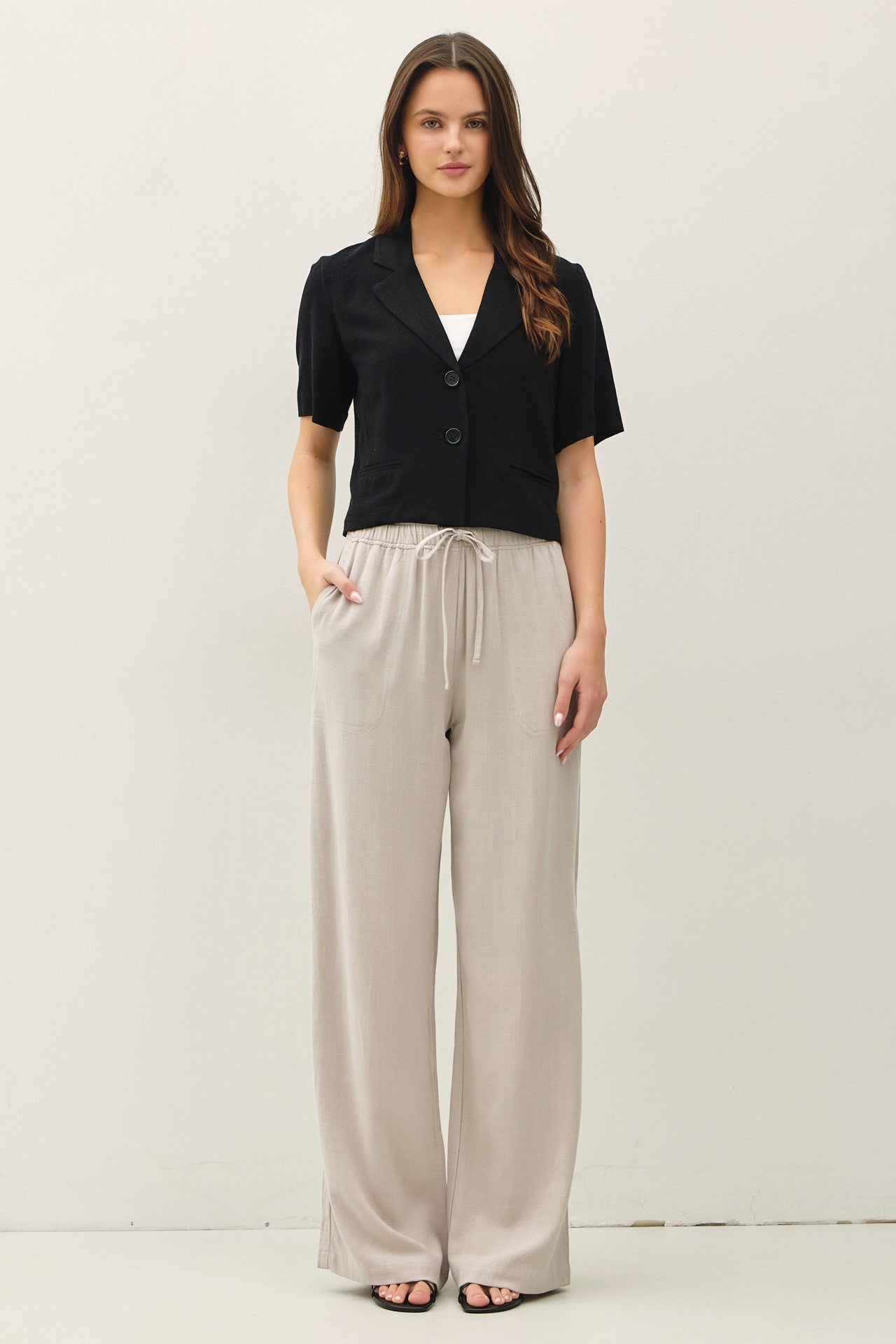 Linen Short Sleeve Blazer