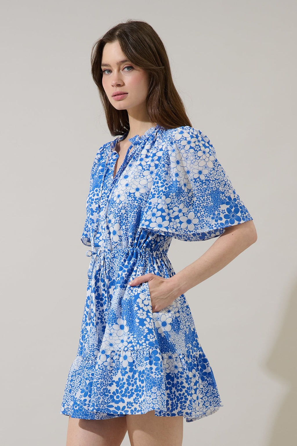 Meila Shift Mini Dress Serra Floral - Clothes Horse