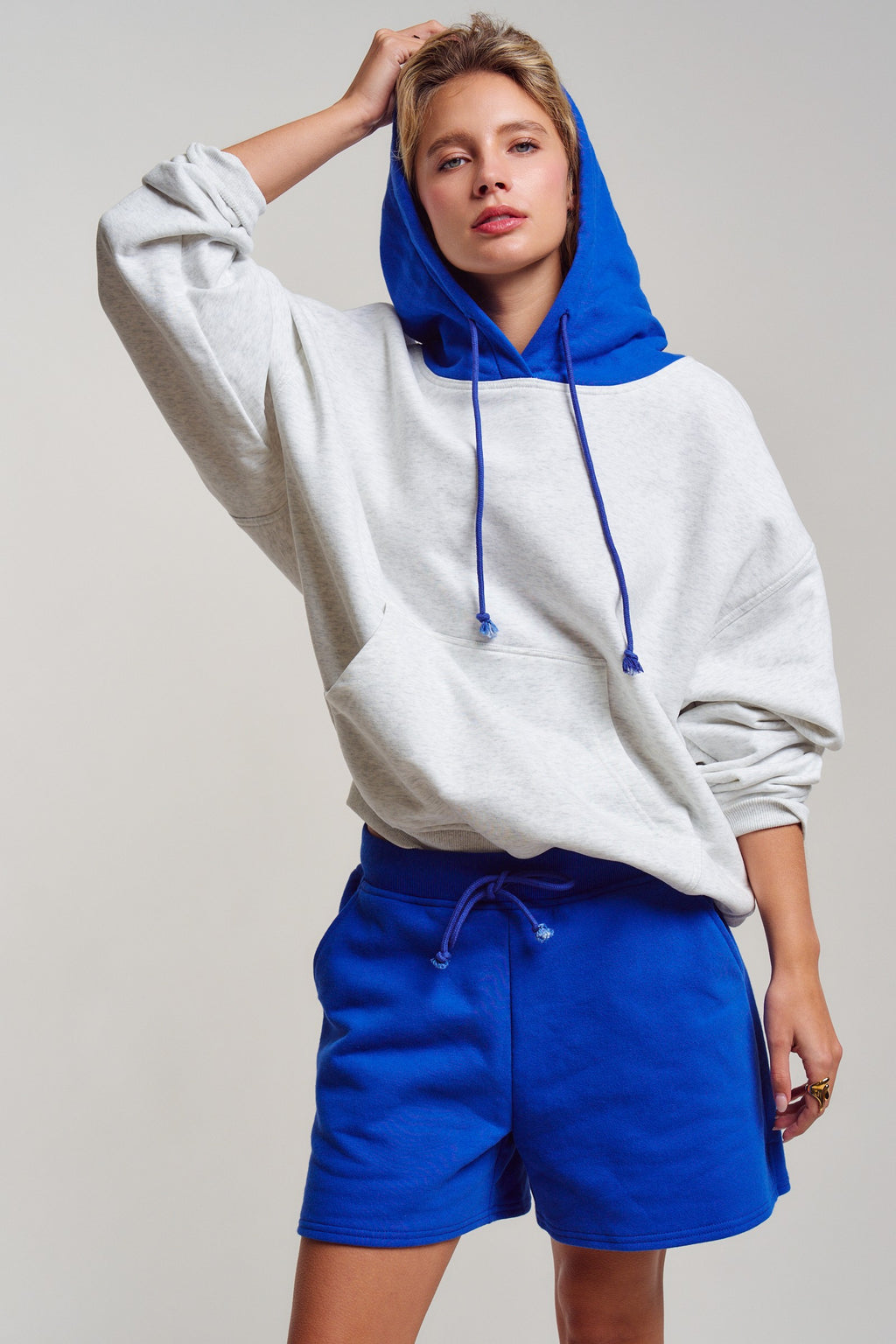 Colorblock Hood Campus Hoodie - Clothes Horse