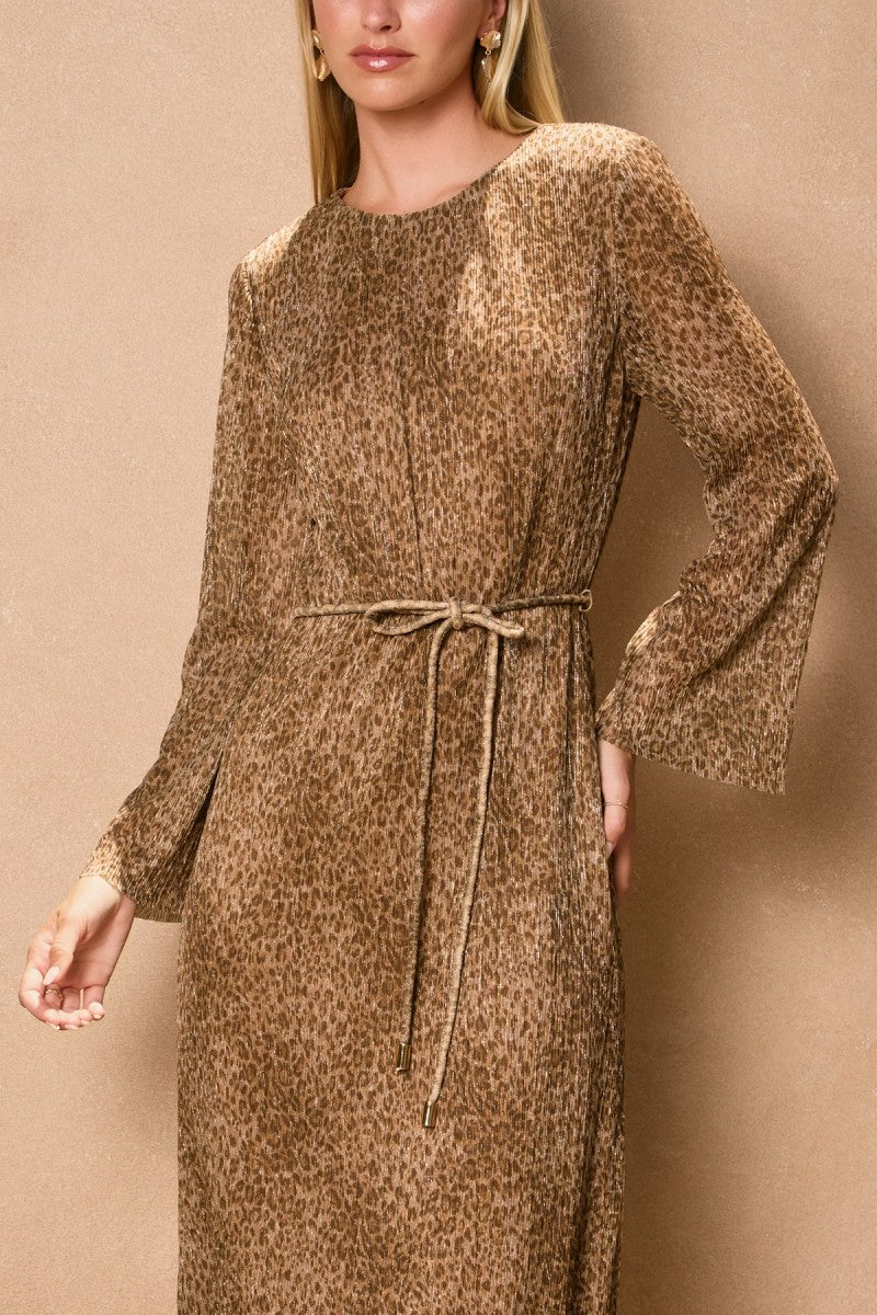 Opal Animal Print Midi Dress