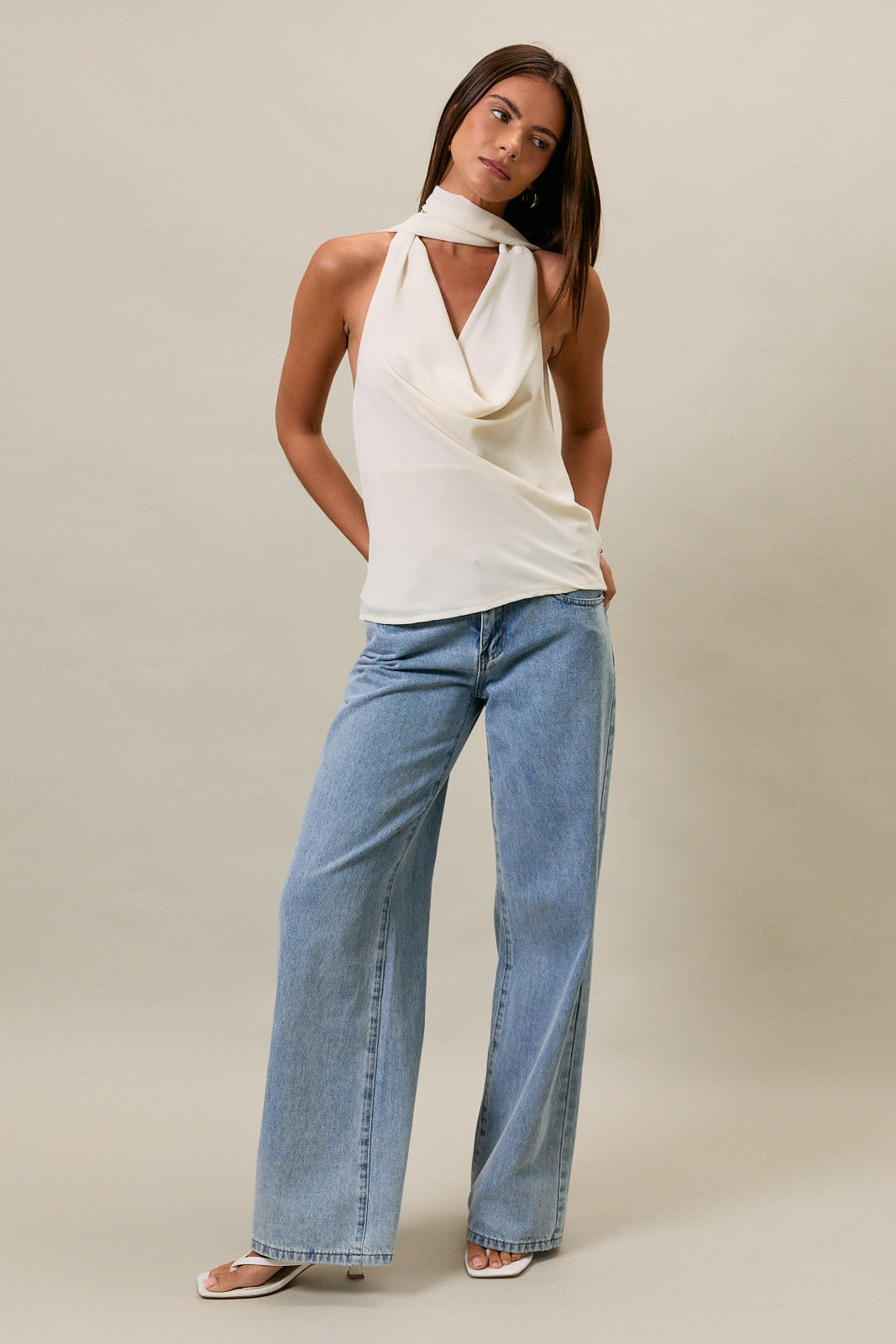 Clara Cowl Neck Top