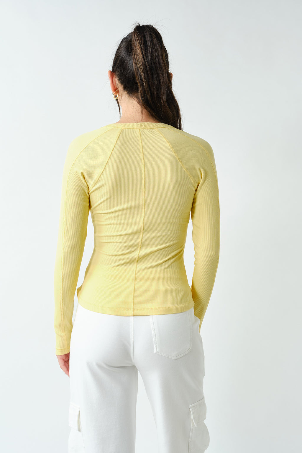 Essential Long Sleeve Rib Top - Clothes Horse
