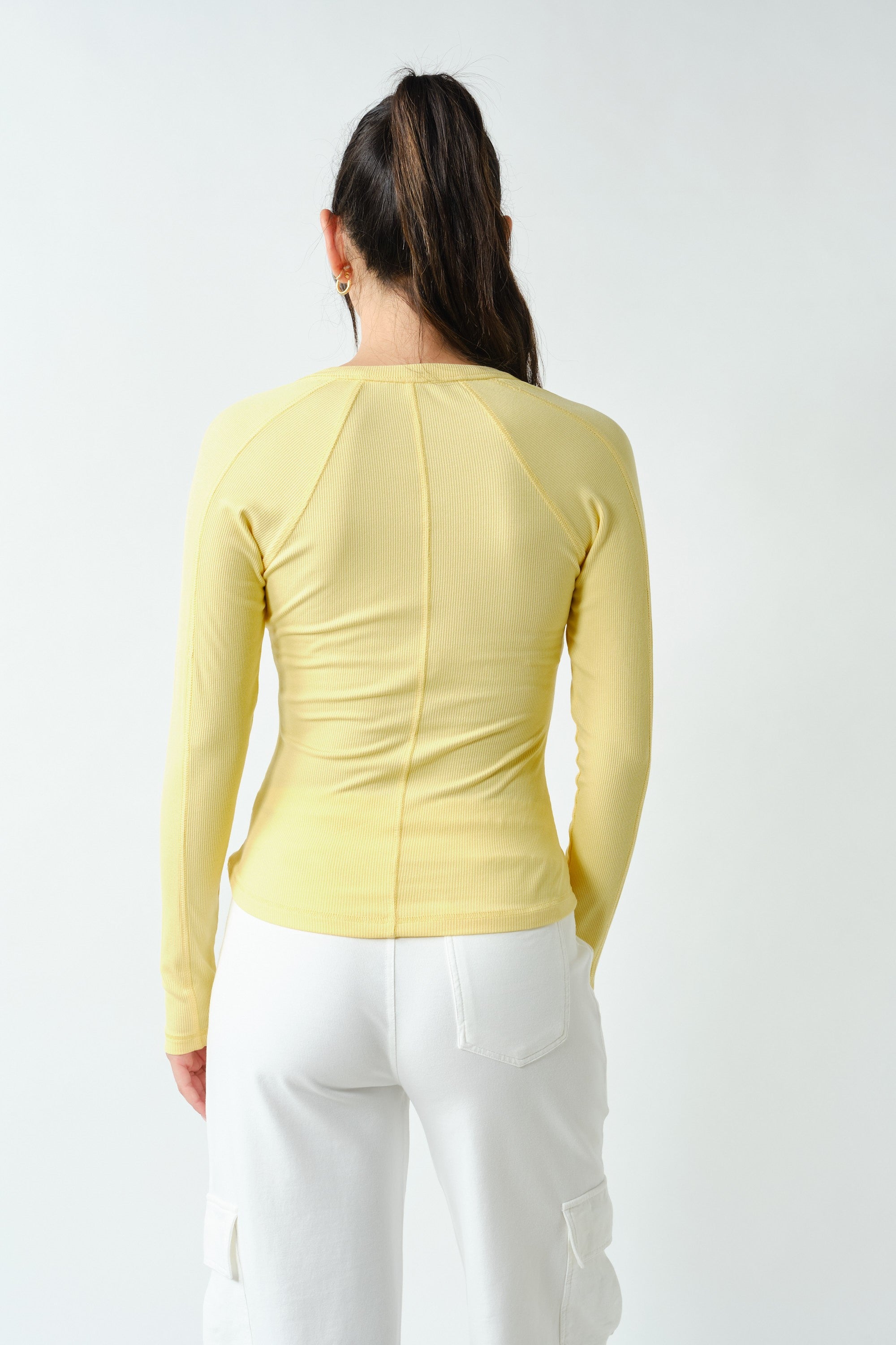 Essential Long Sleeve Rib Top - Clothes Horse