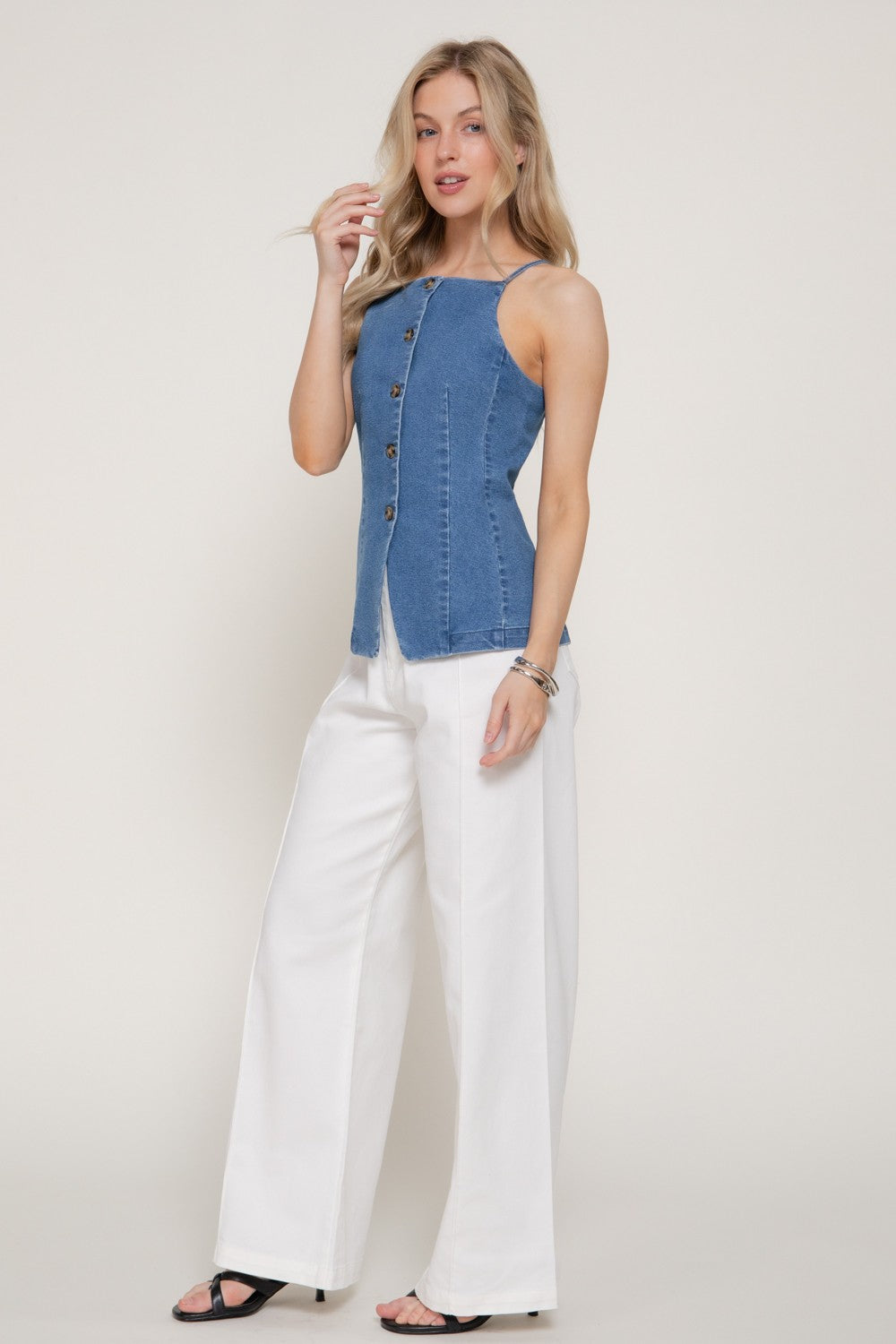 Tia Denim Tank Top