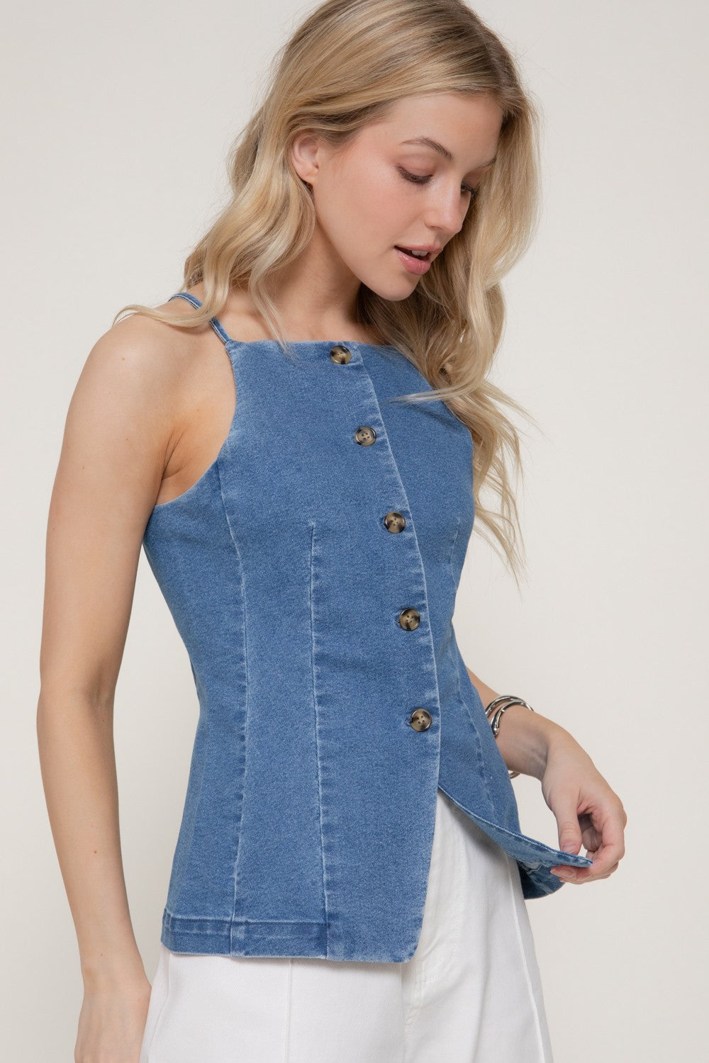 Tia Denim Tank Top