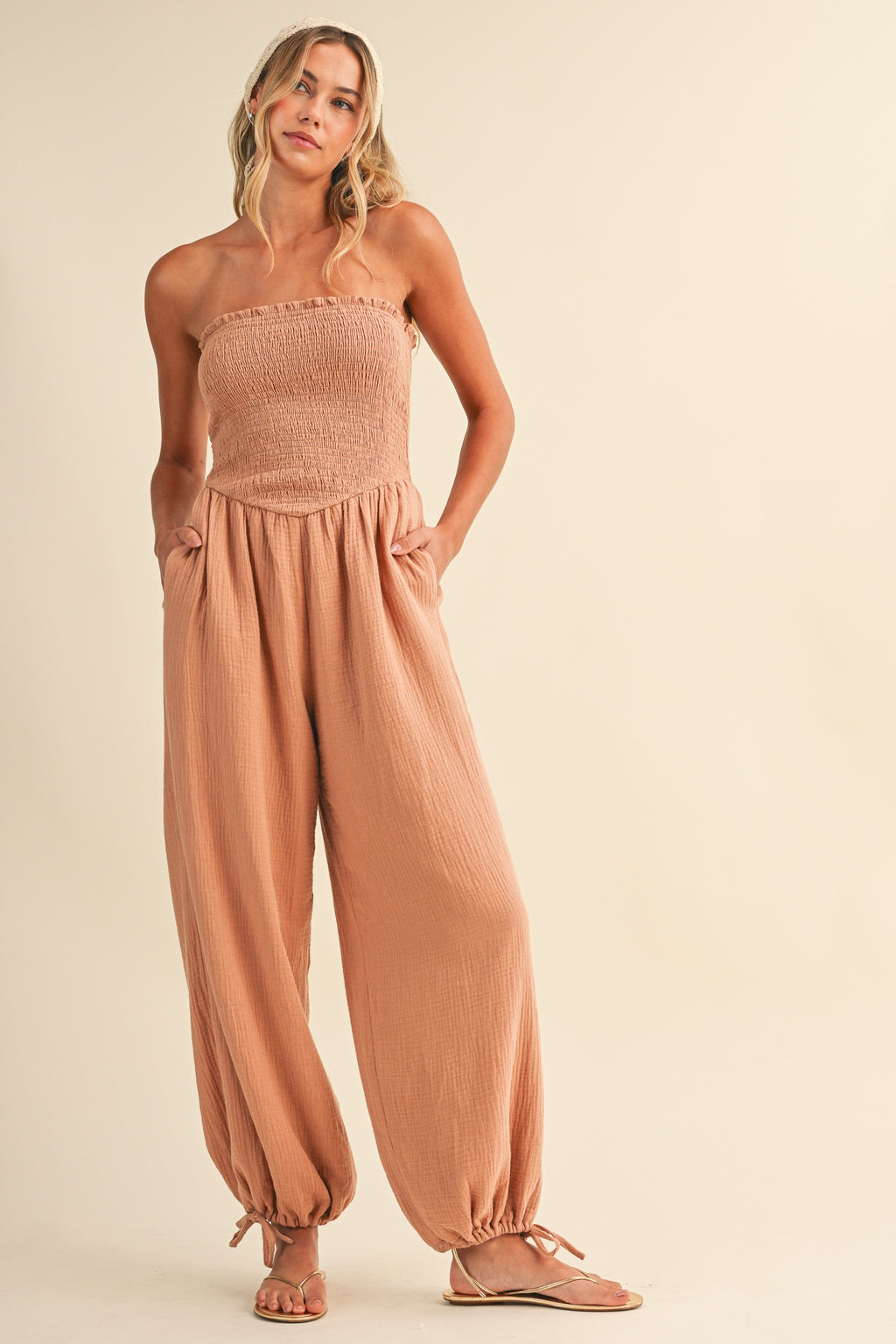Mary Strapless Jumpsuit