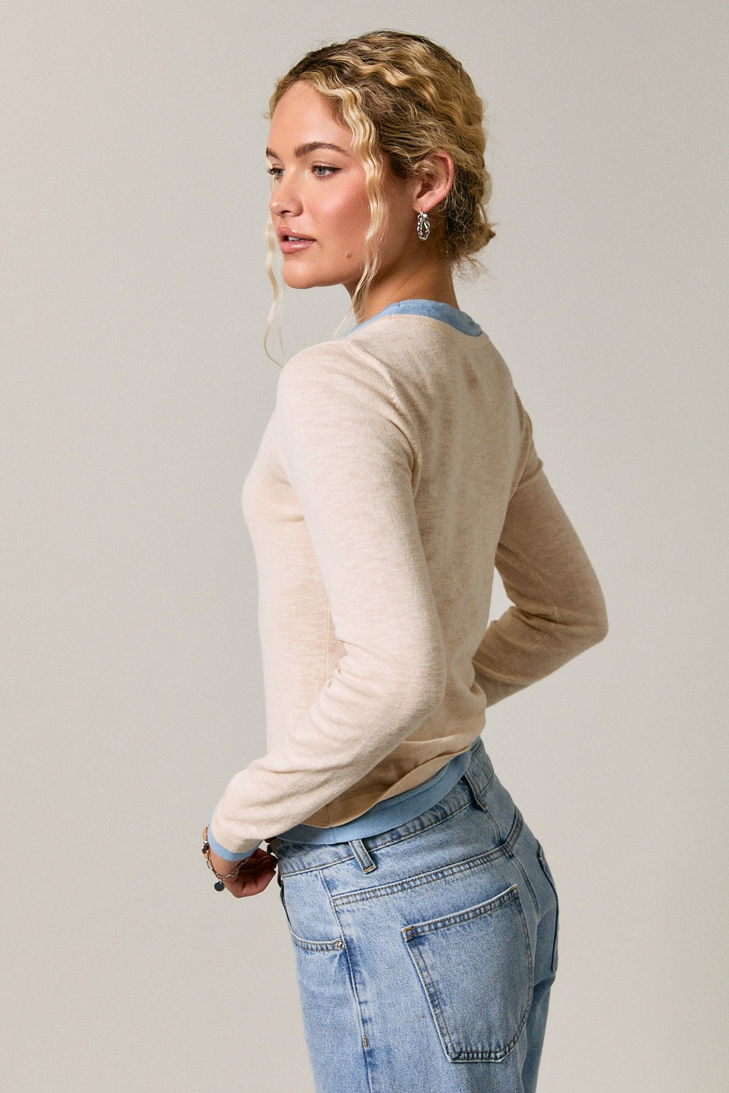 Double Layer Detail Long Sleeve